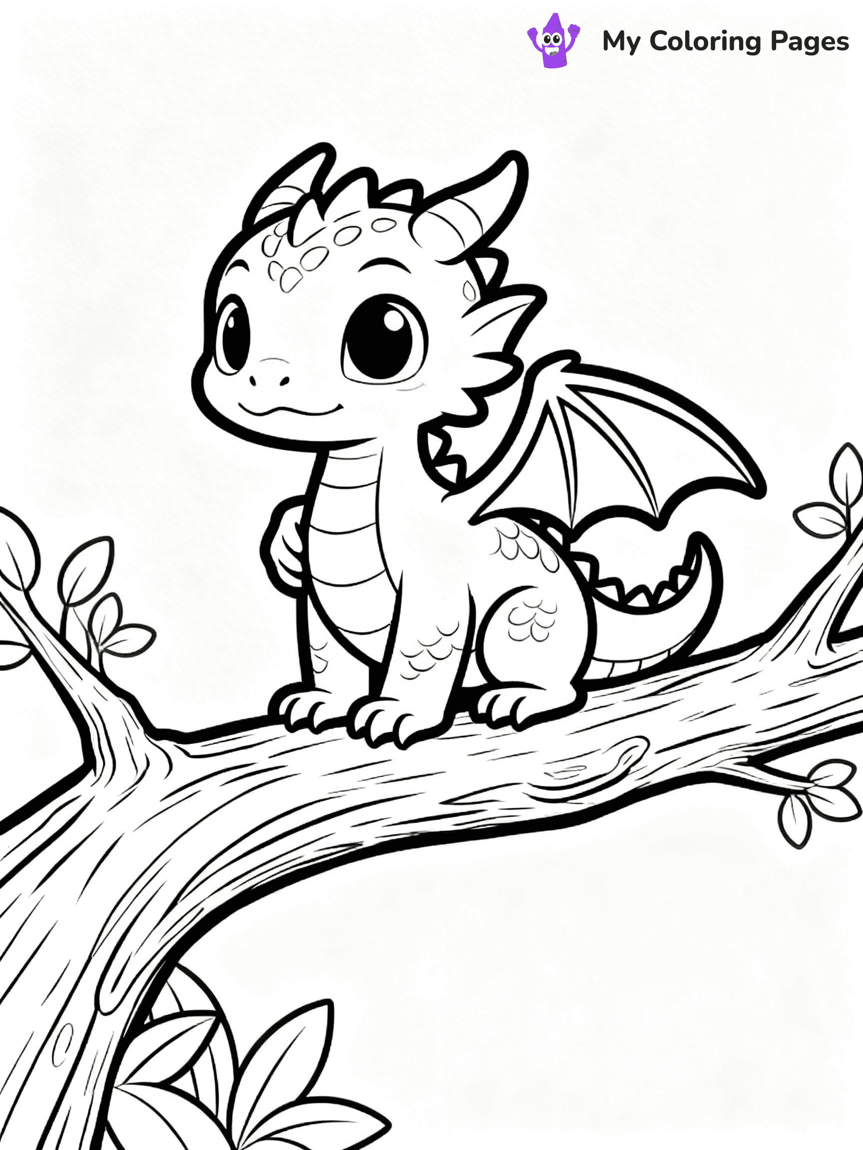 Baby Dragon Coloring Pages - 62