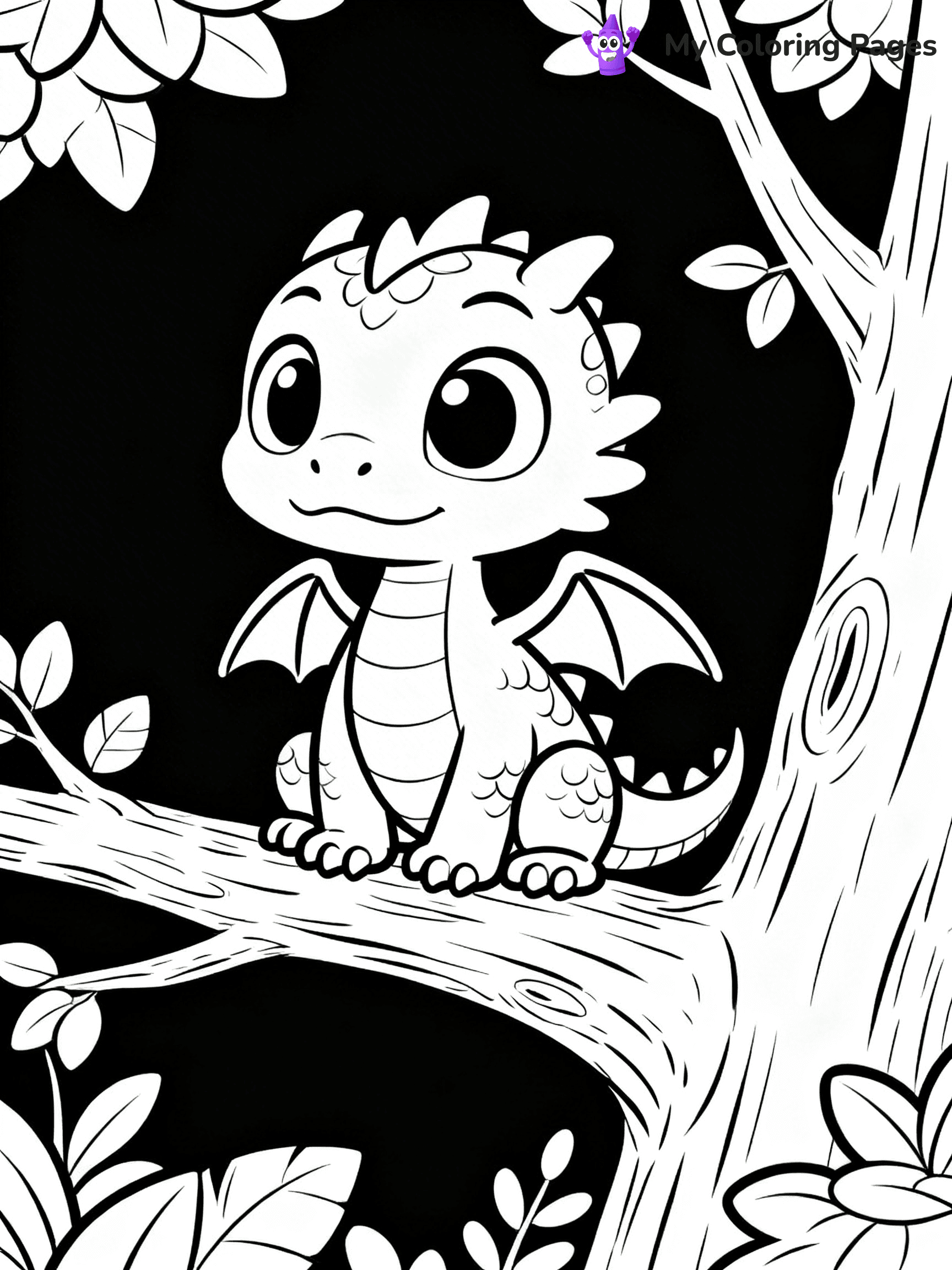 Baby Dragon Coloring Pages - 60