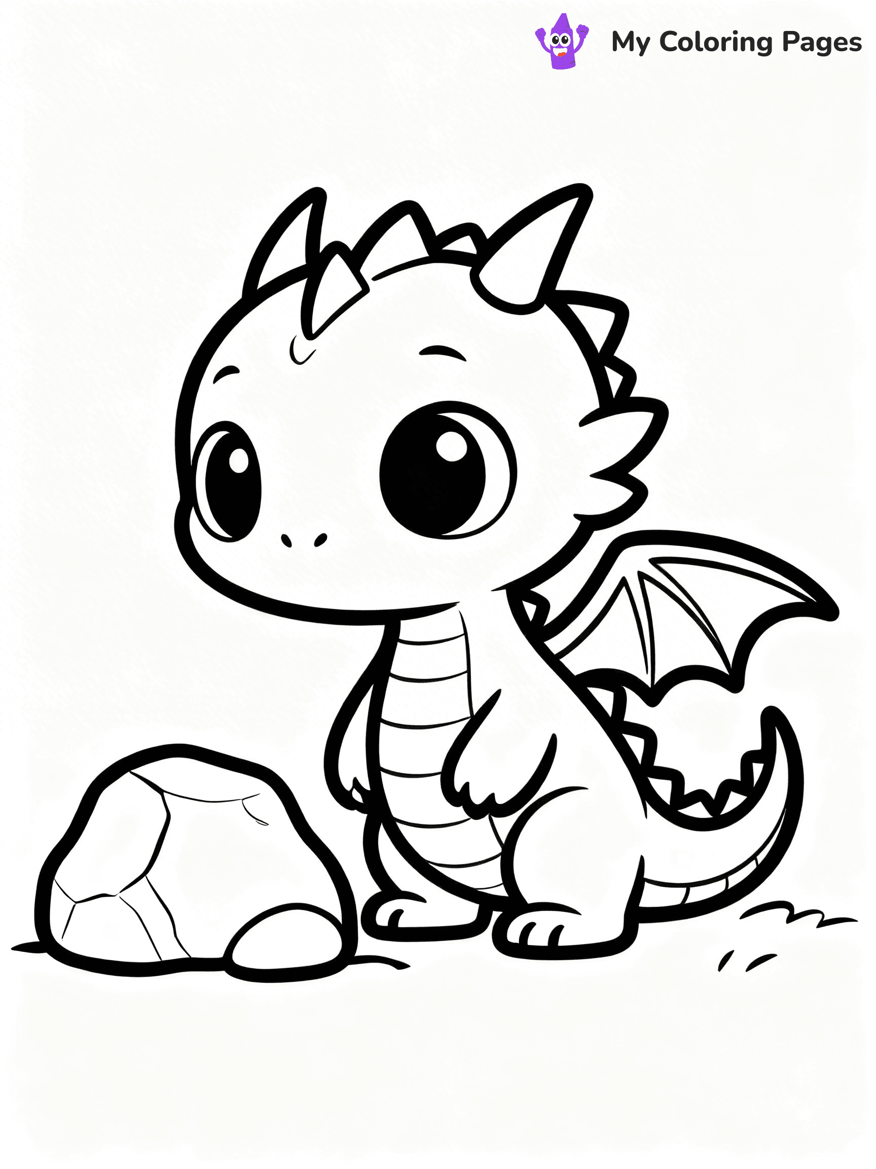 Baby Dragon Coloring Pages - 59