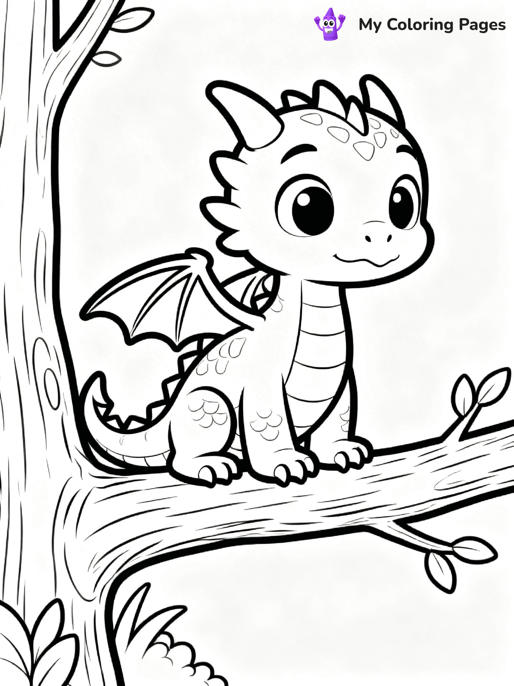 Baby Dragon Coloring Pages - 58