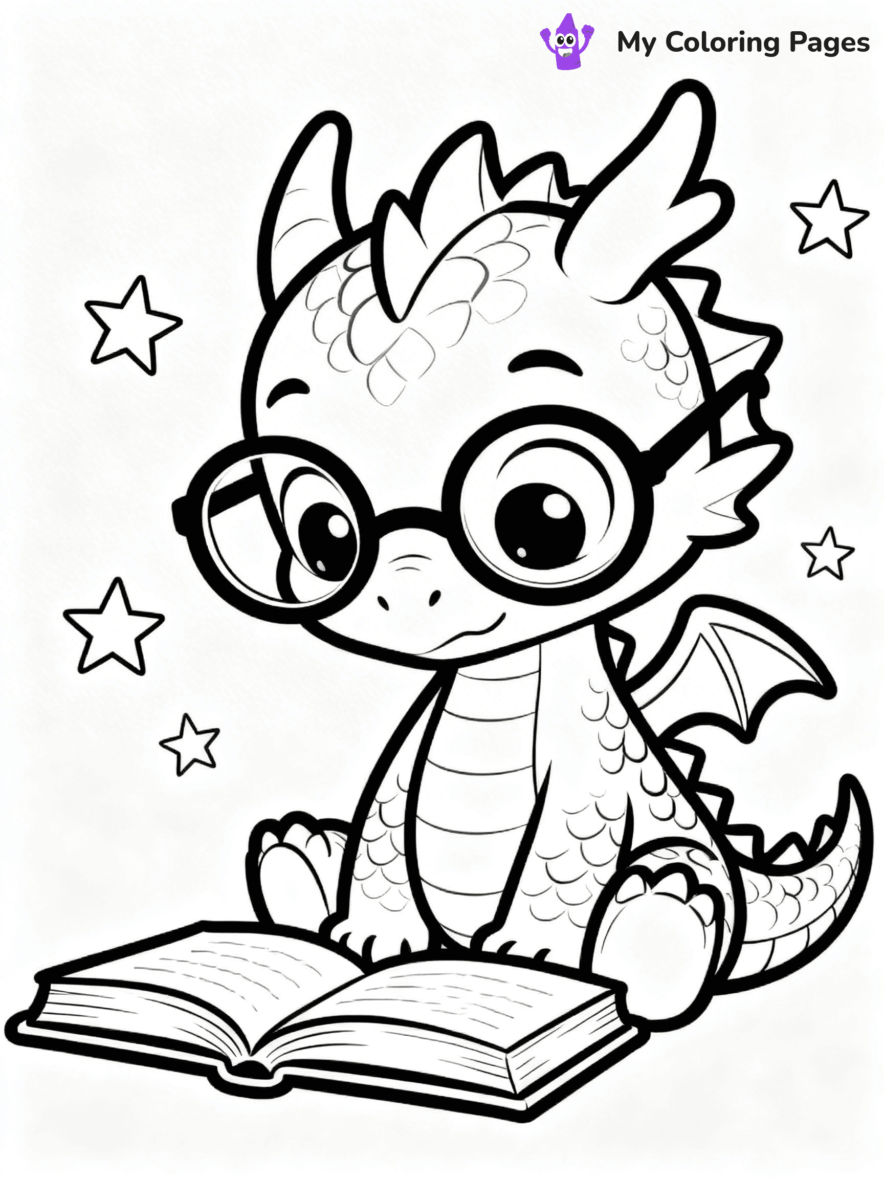 Baby Dragon Coloring Pages - 54