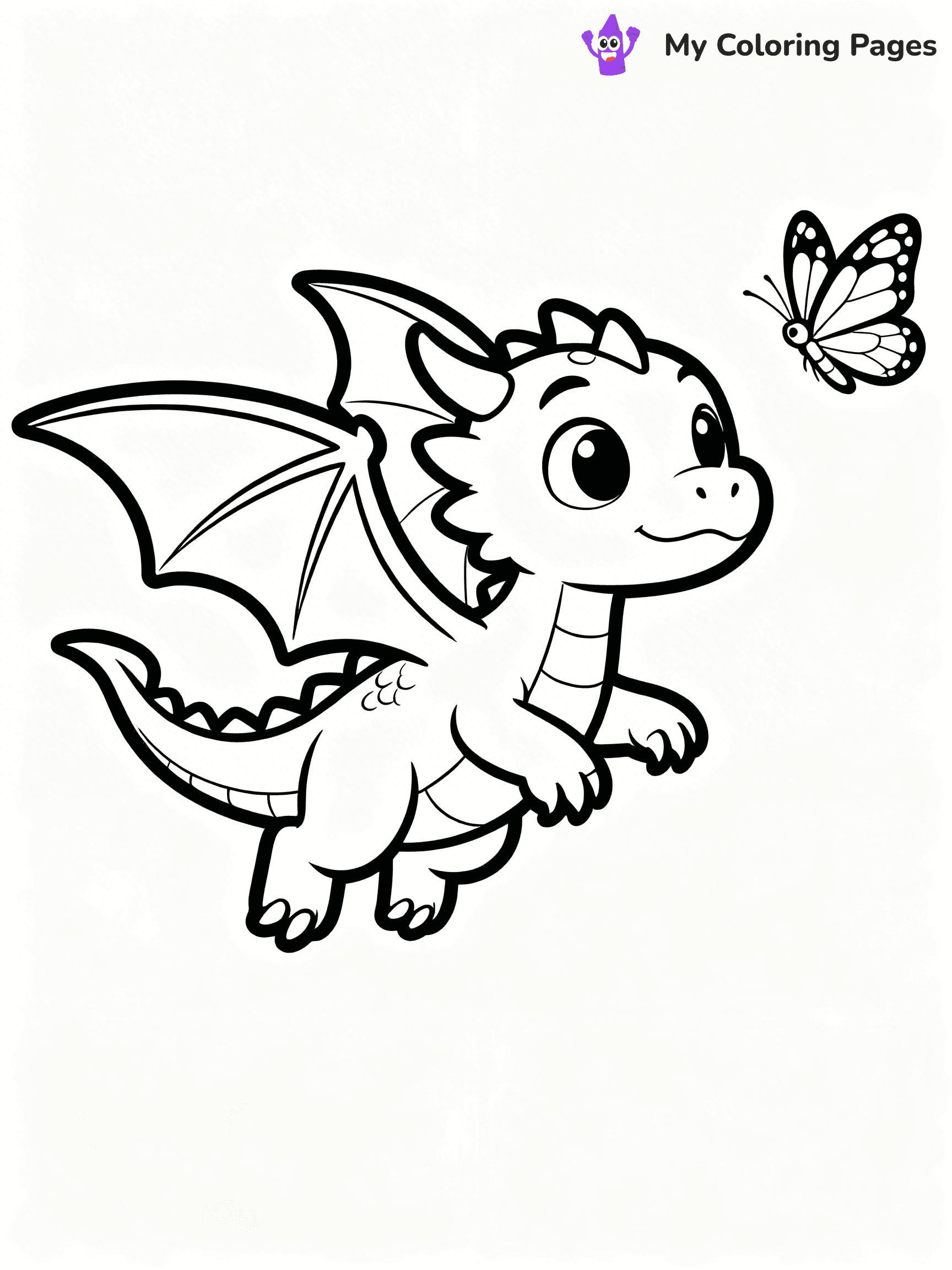 Baby Dragon Coloring Pages - 42