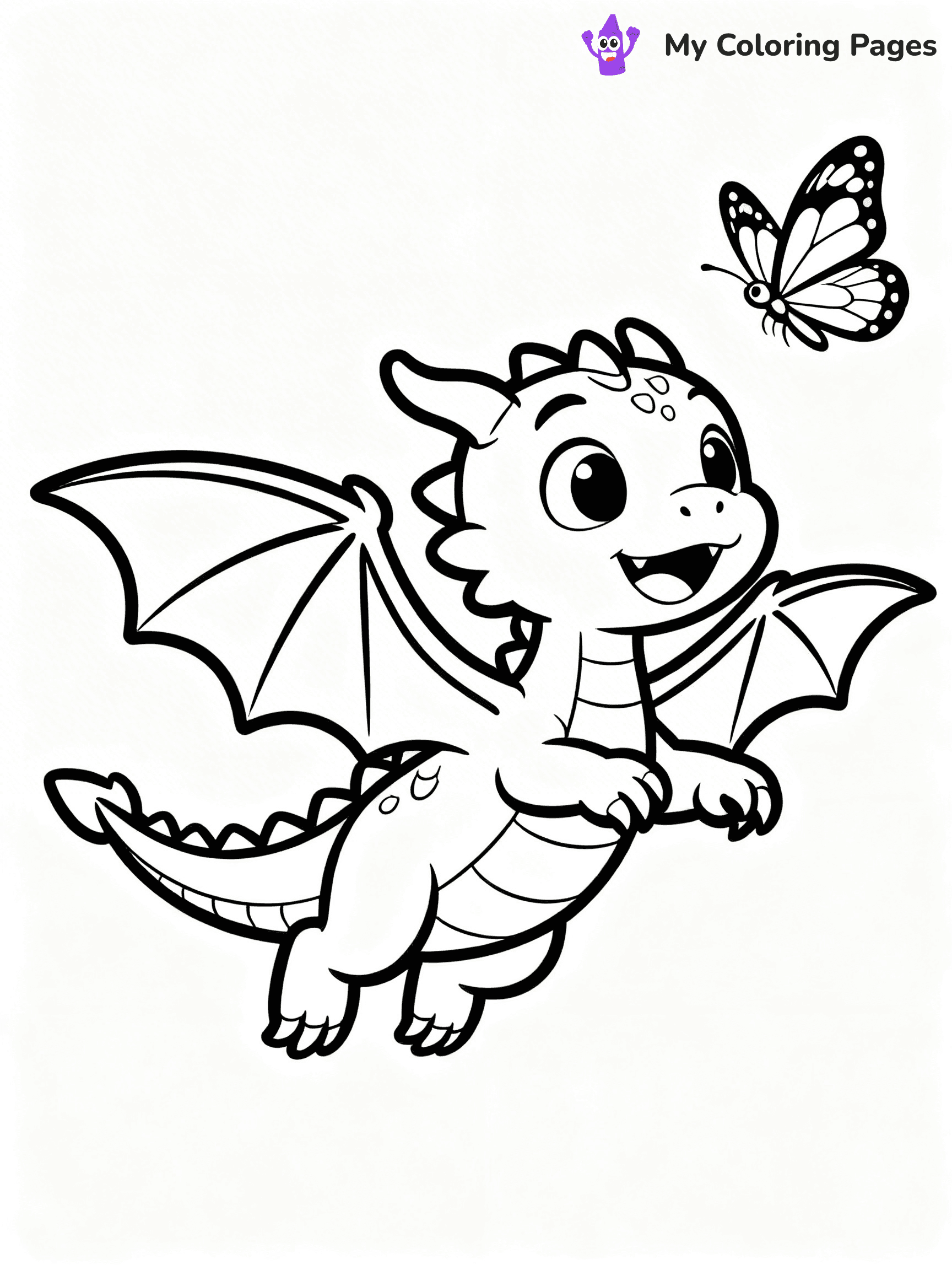 Baby Dragon Coloring Pages - 41