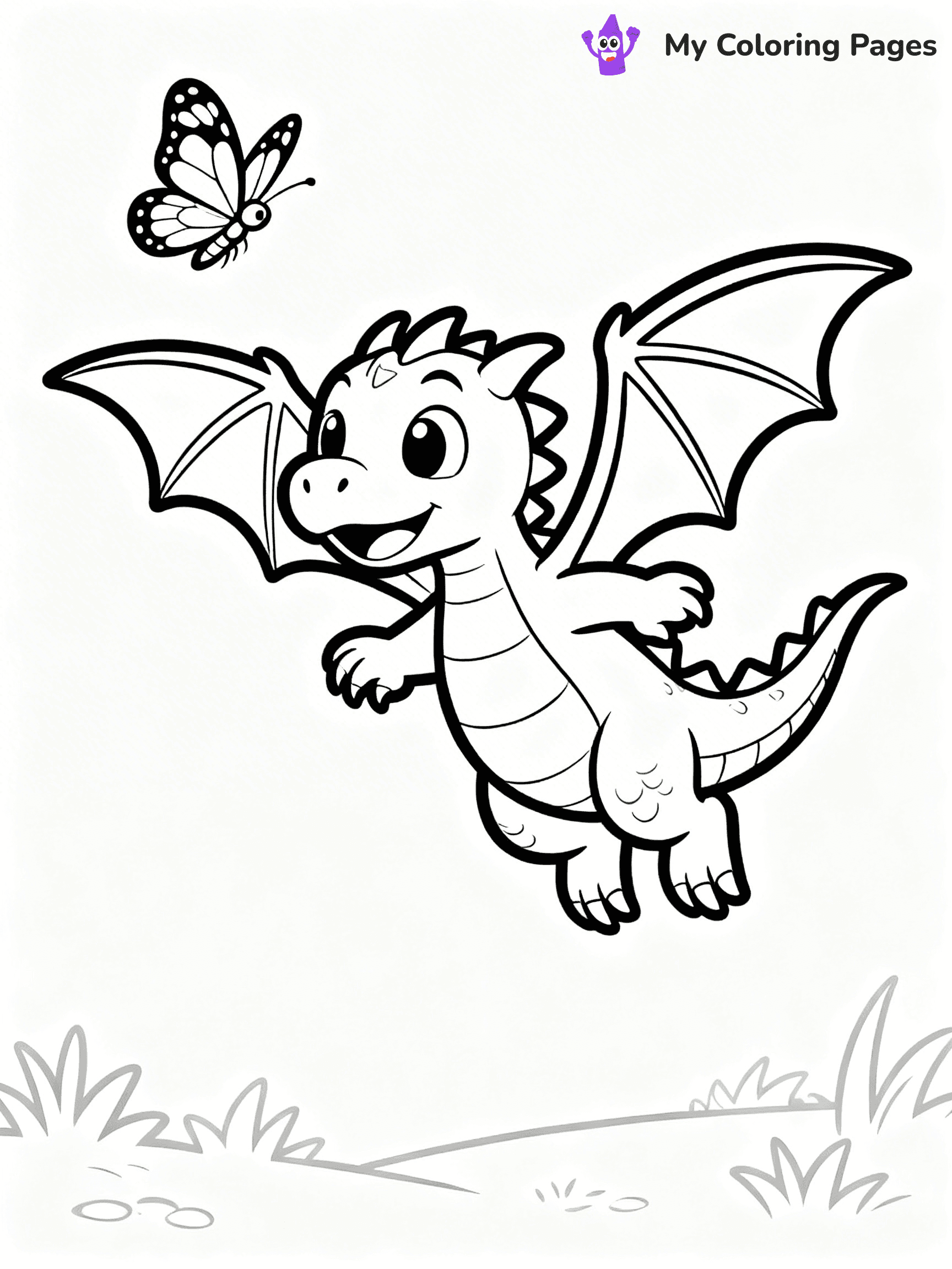 Baby Dragon Coloring Pages - 38