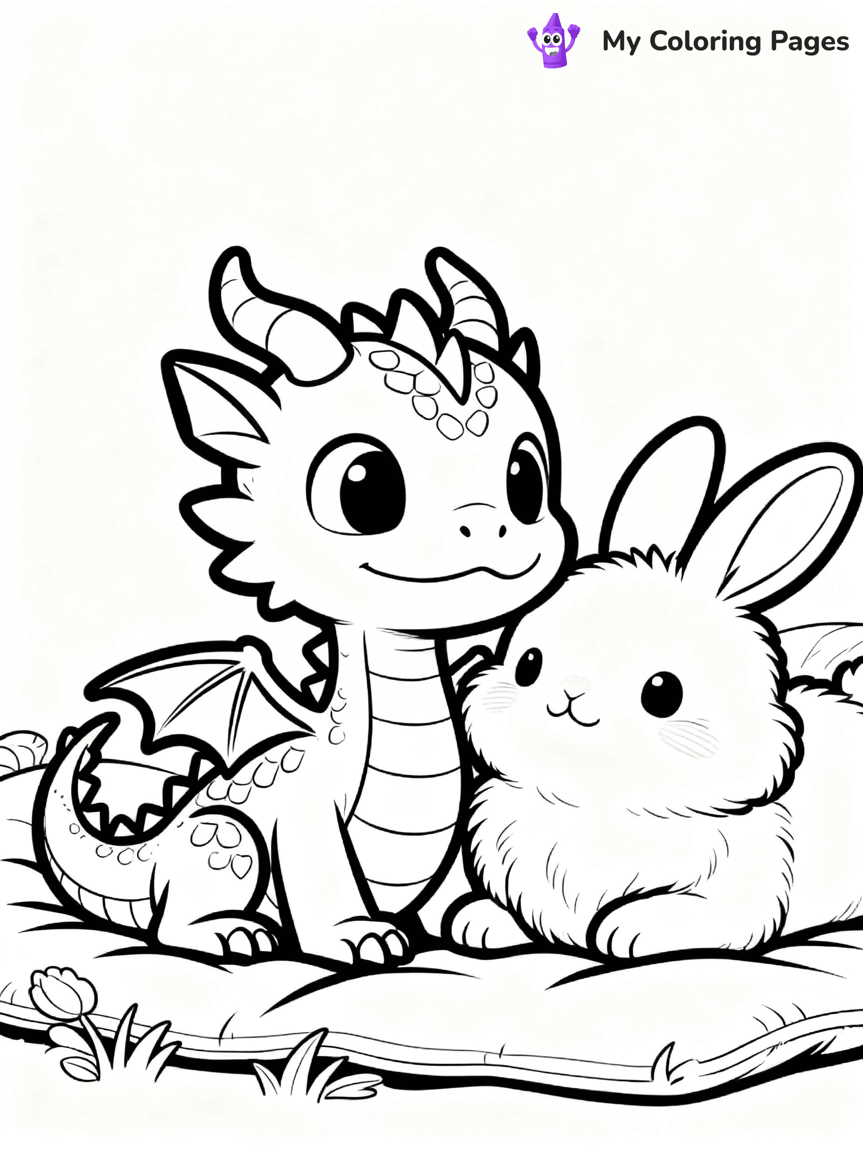 Baby Dragon Coloring Pages - 37