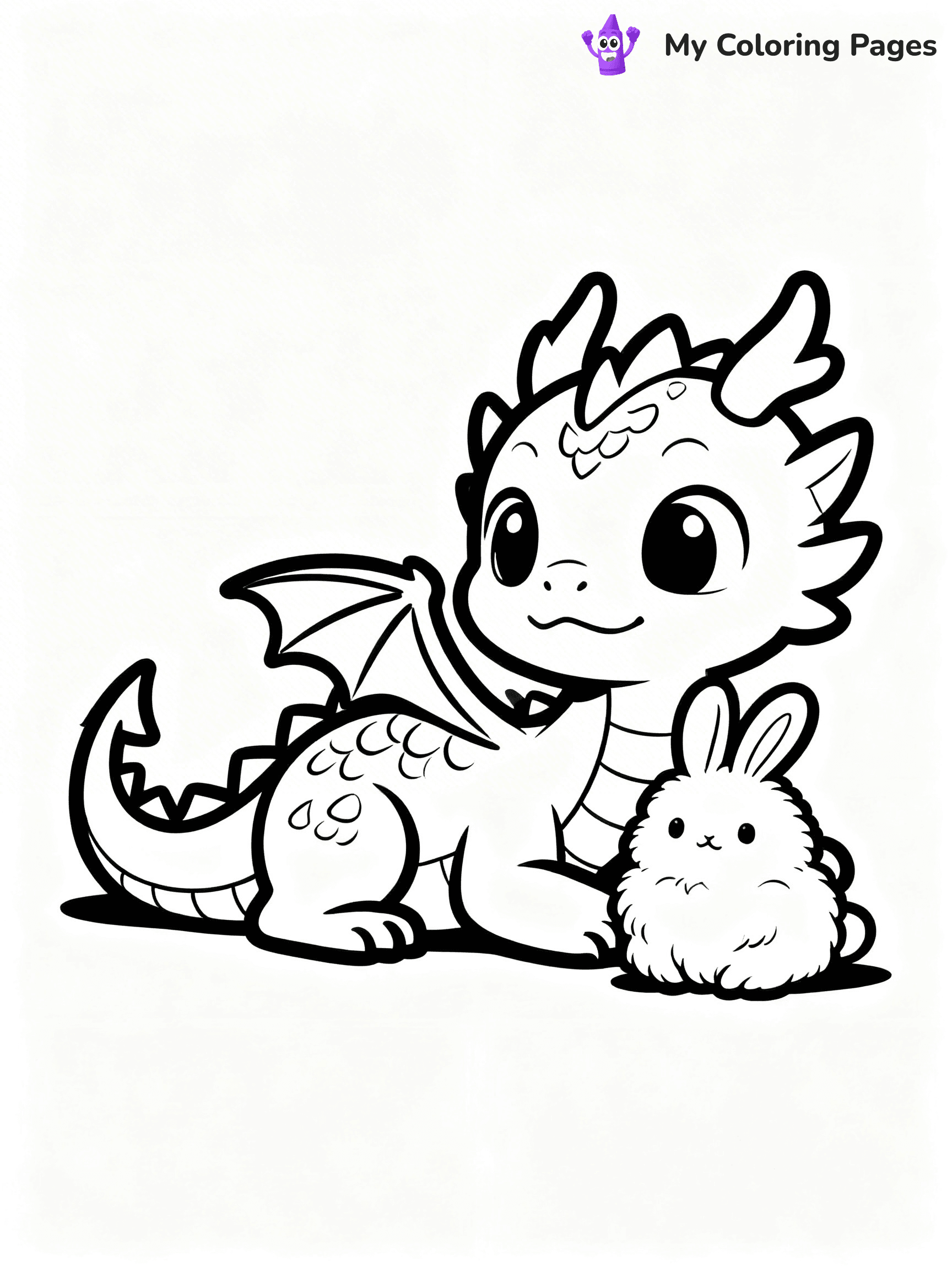 Baby Dragon Coloring Pages - 36