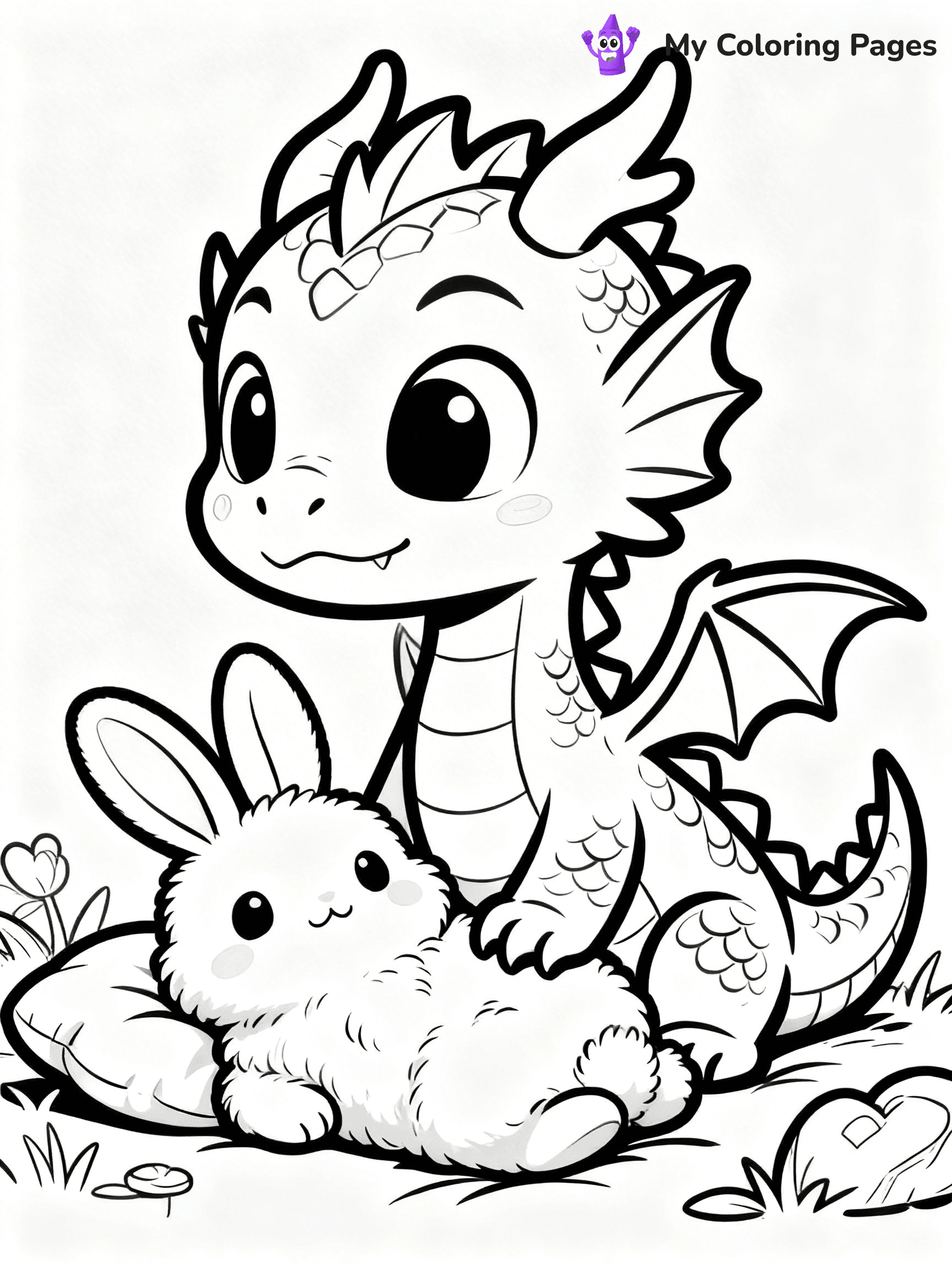 Baby Dragon Coloring Pages - 34