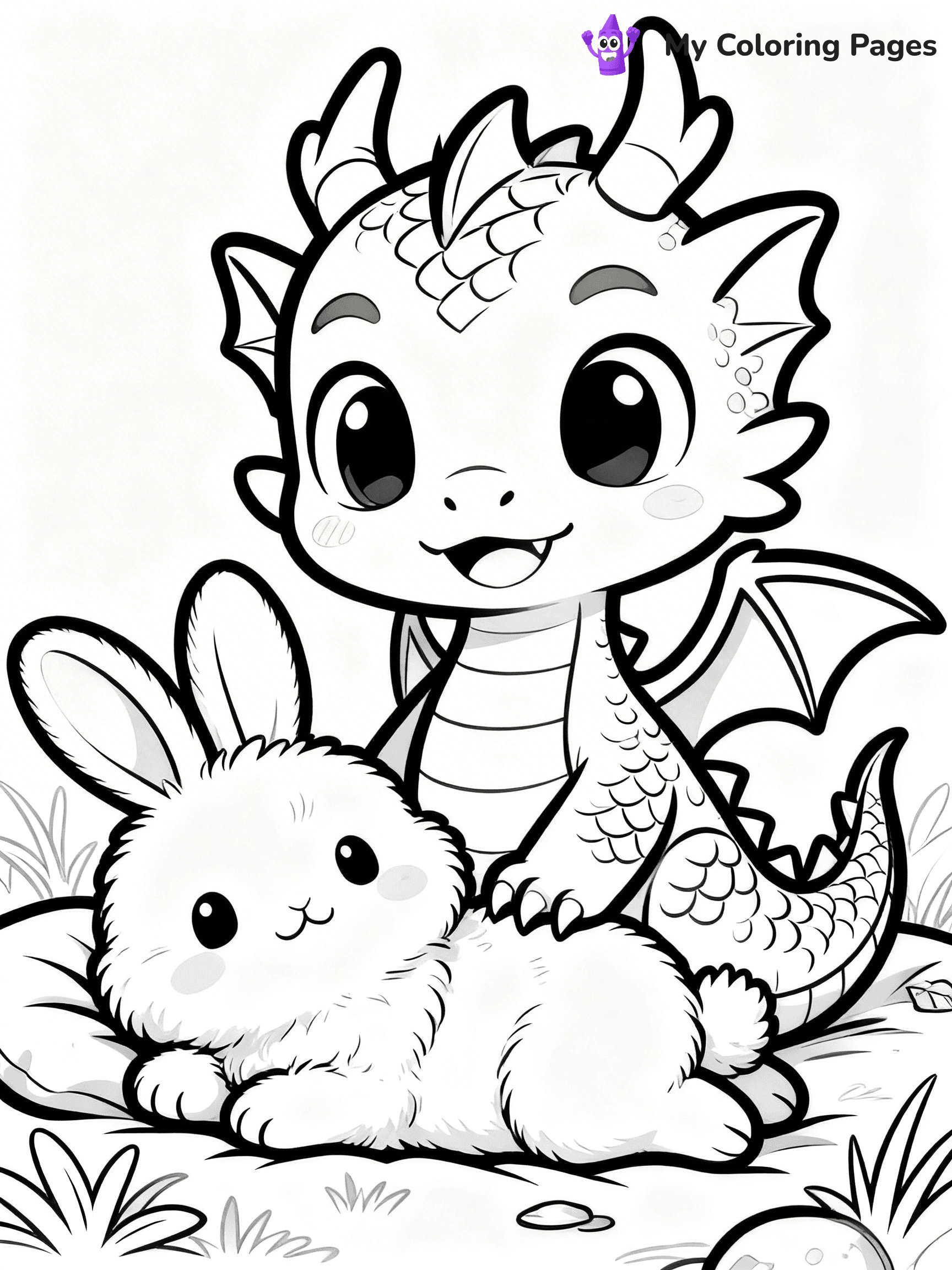 Baby Dragon Coloring Pages - 33