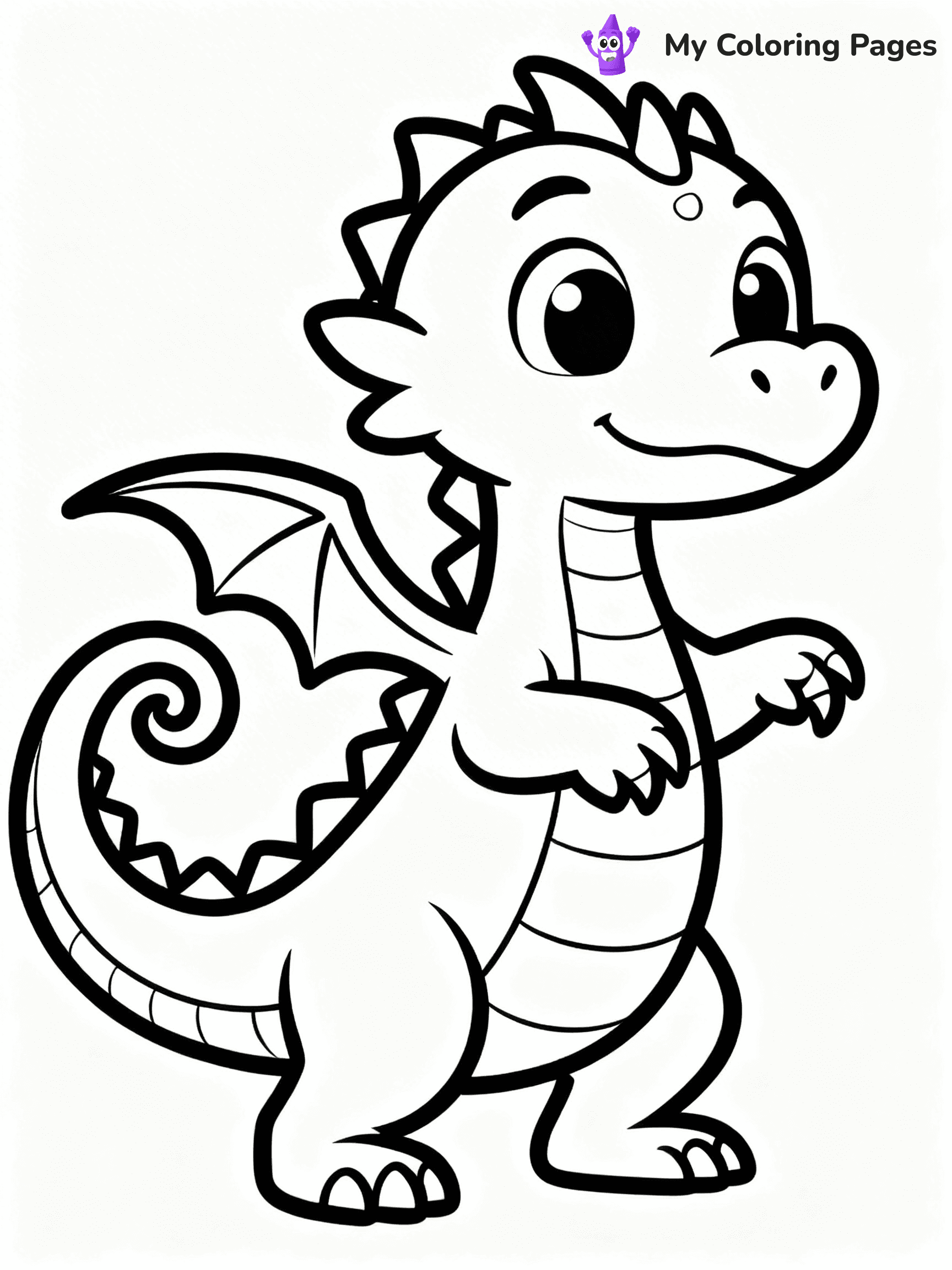 Baby Dragon Coloring Pages - 30
