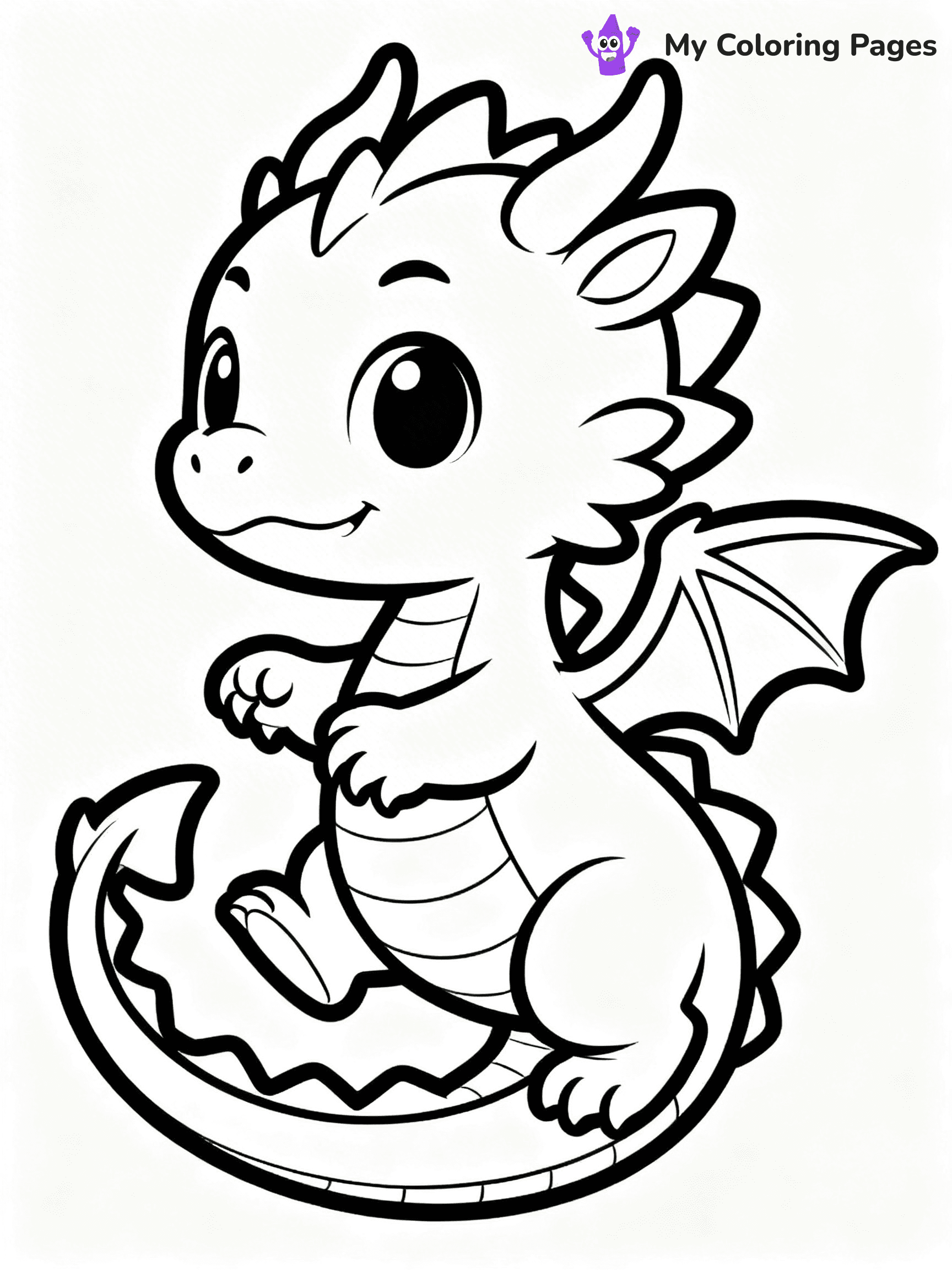 Baby Dragon Coloring Pages - 28
