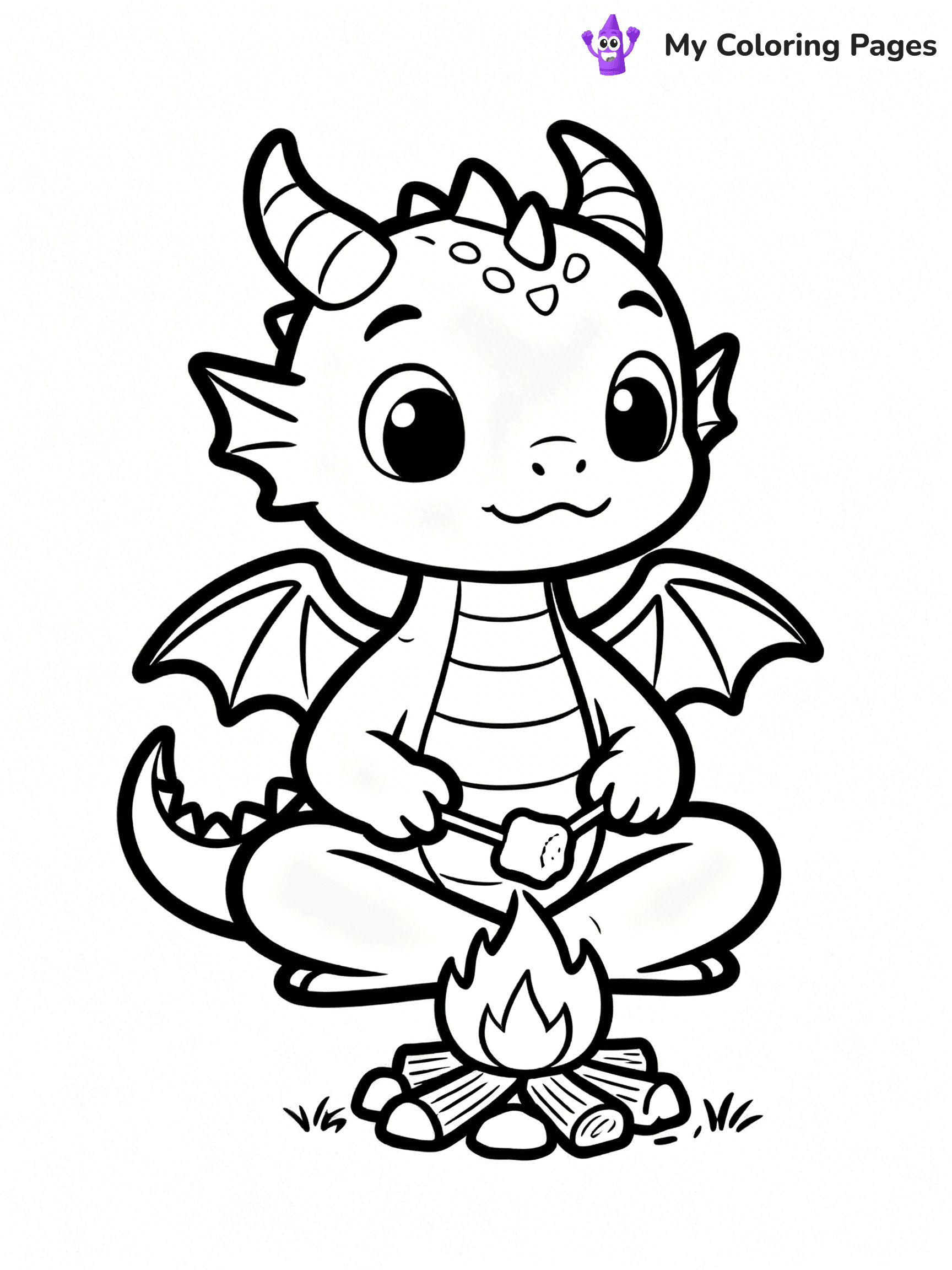 Baby Dragon Coloring Pages - 26