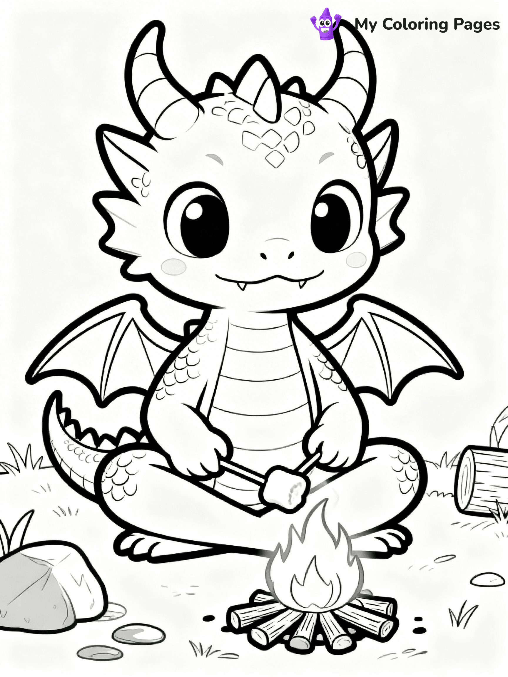 Baby Dragon Coloring Pages - 24