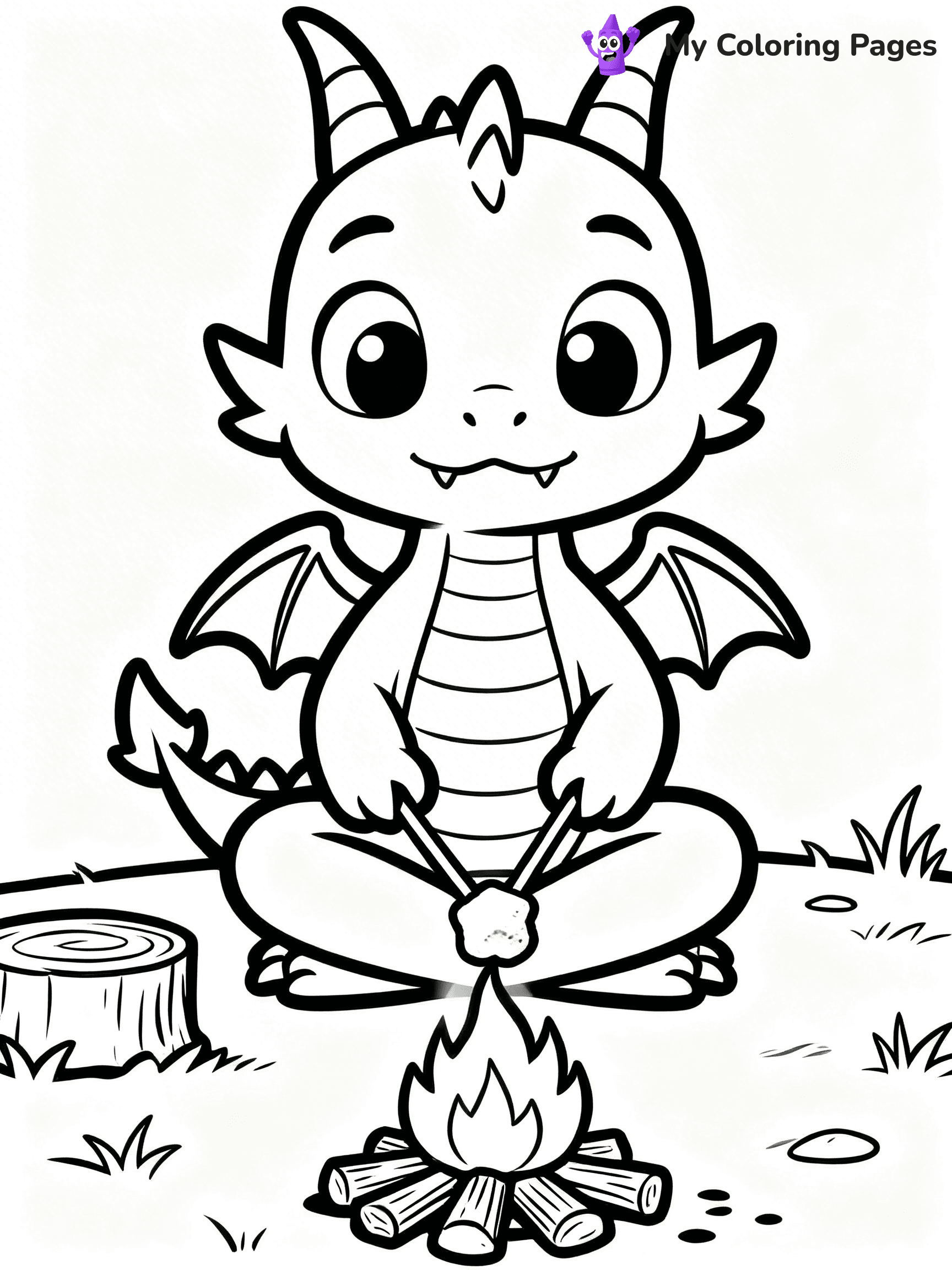 Baby Dragon Coloring Pages - 23
