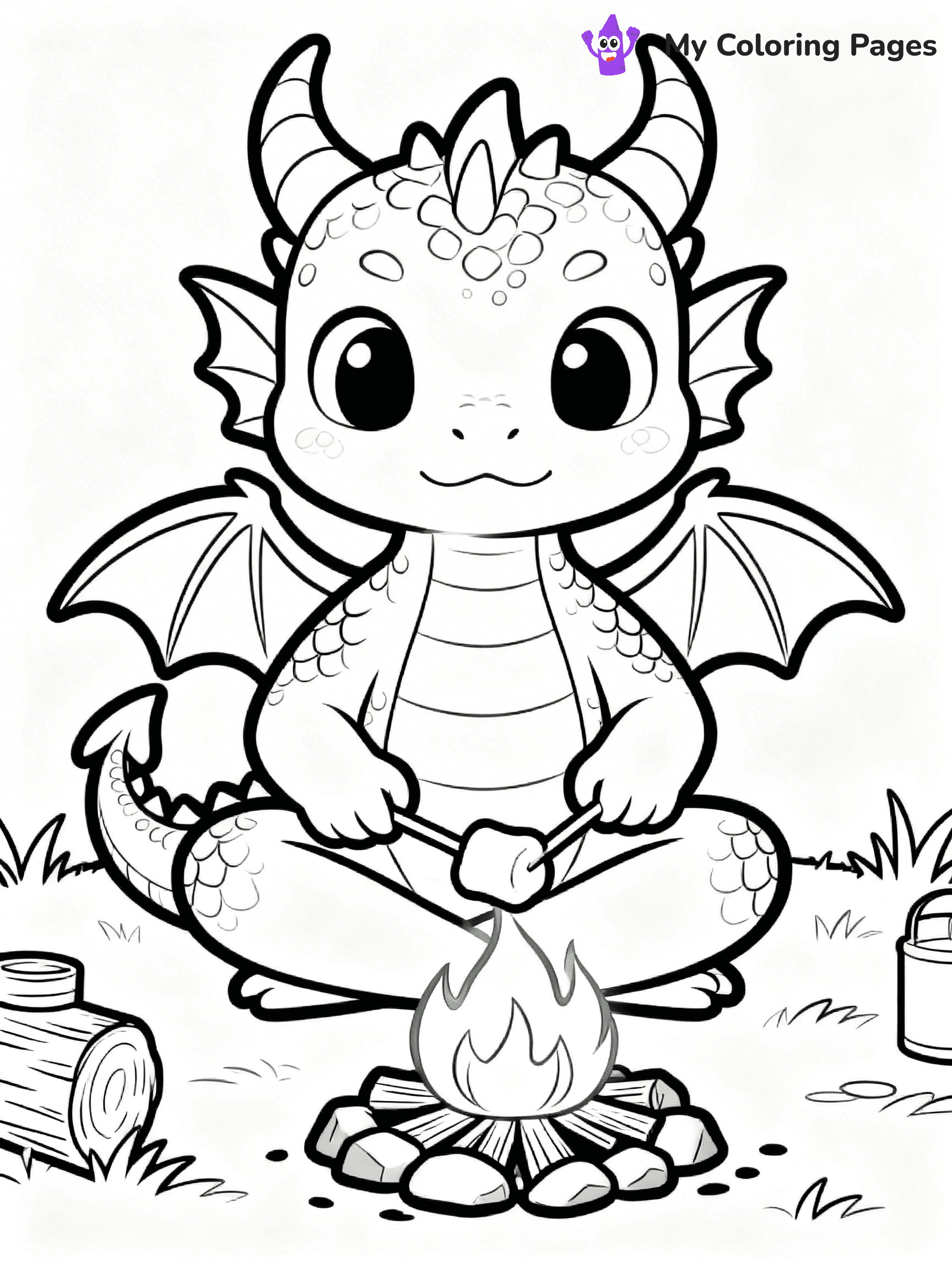 Baby Dragon Coloring Pages - 22