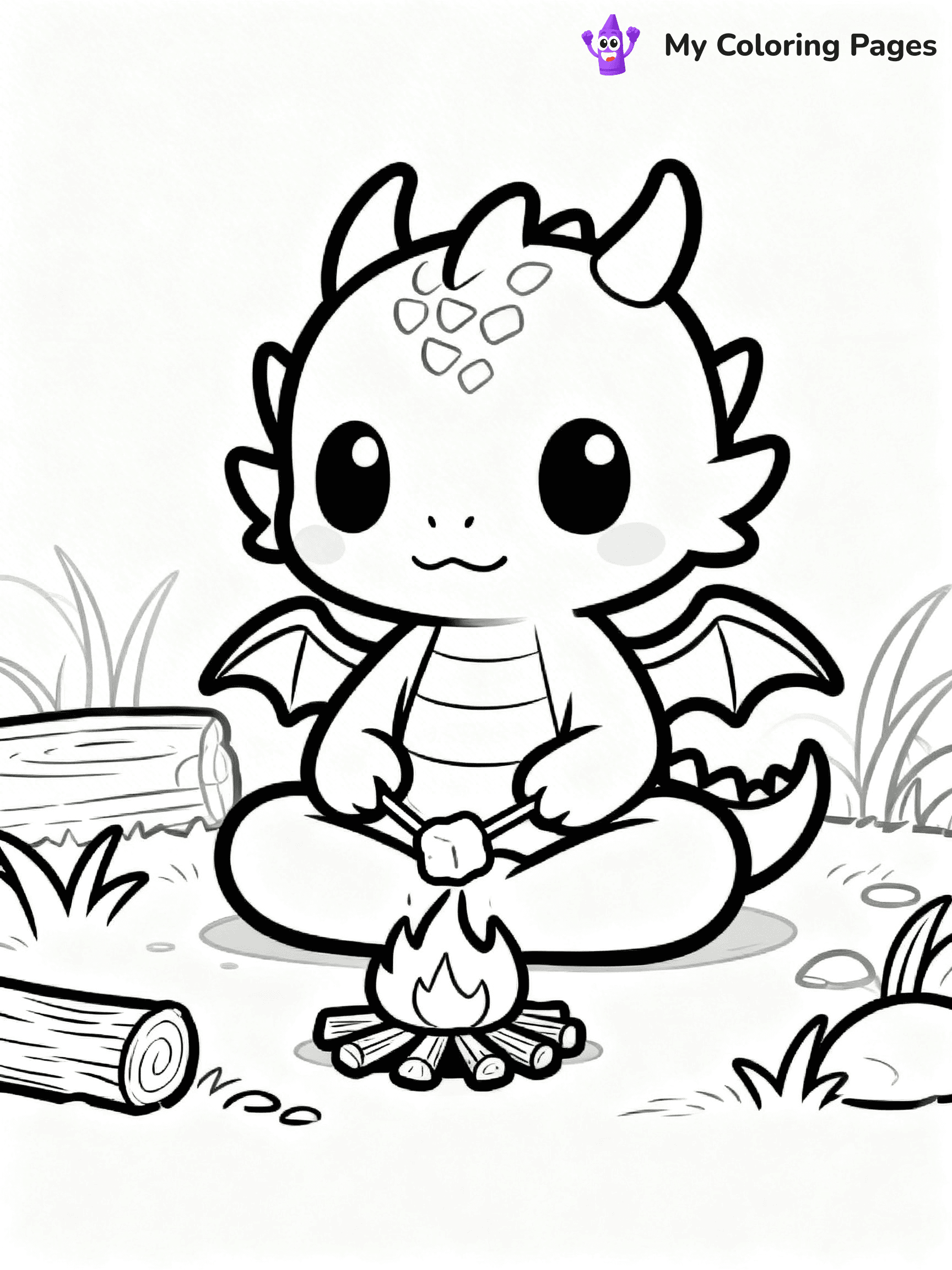 Baby Dragon Coloring Pages - 21