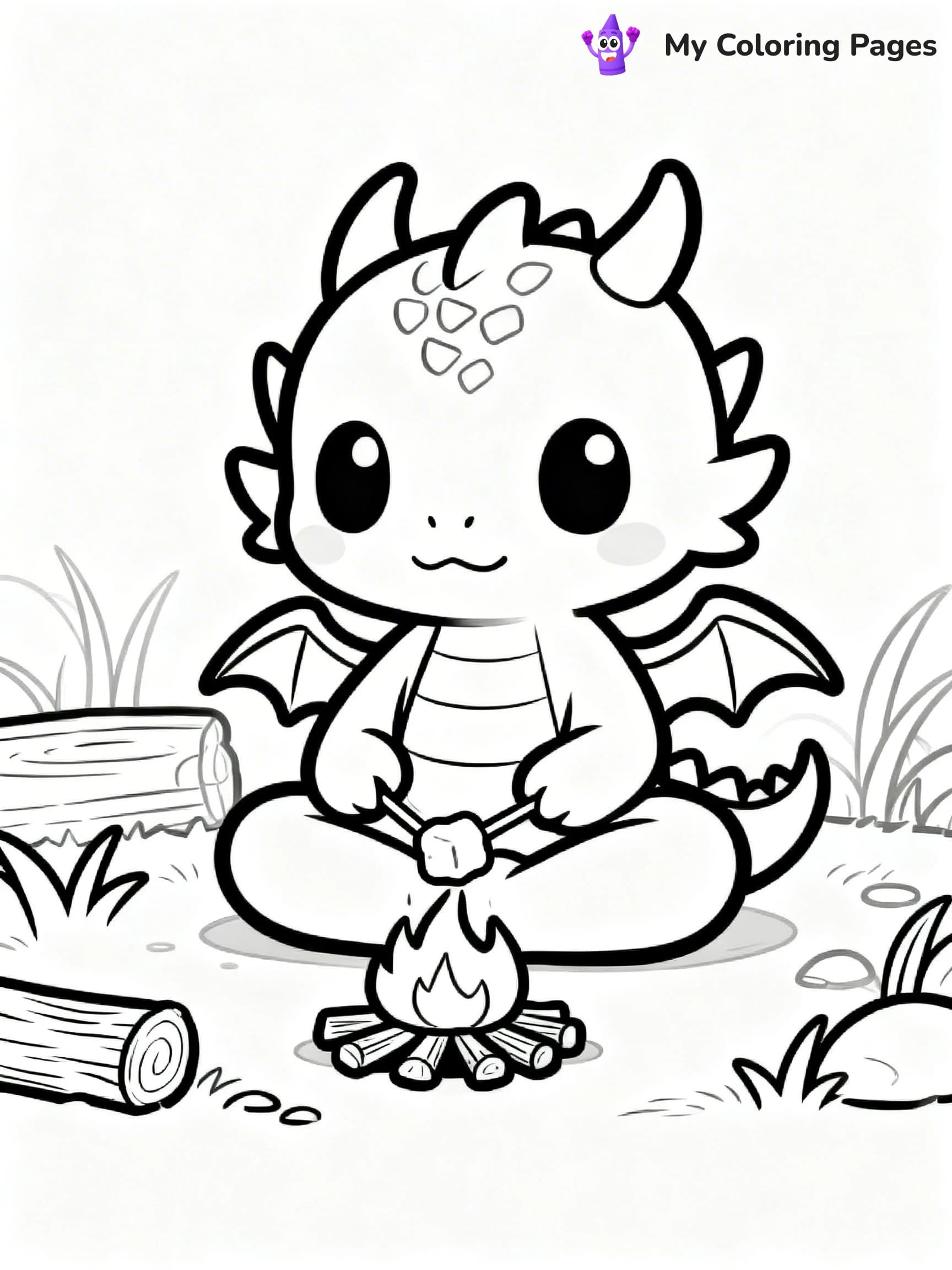 Baby Dragon Coloring Pages - 21