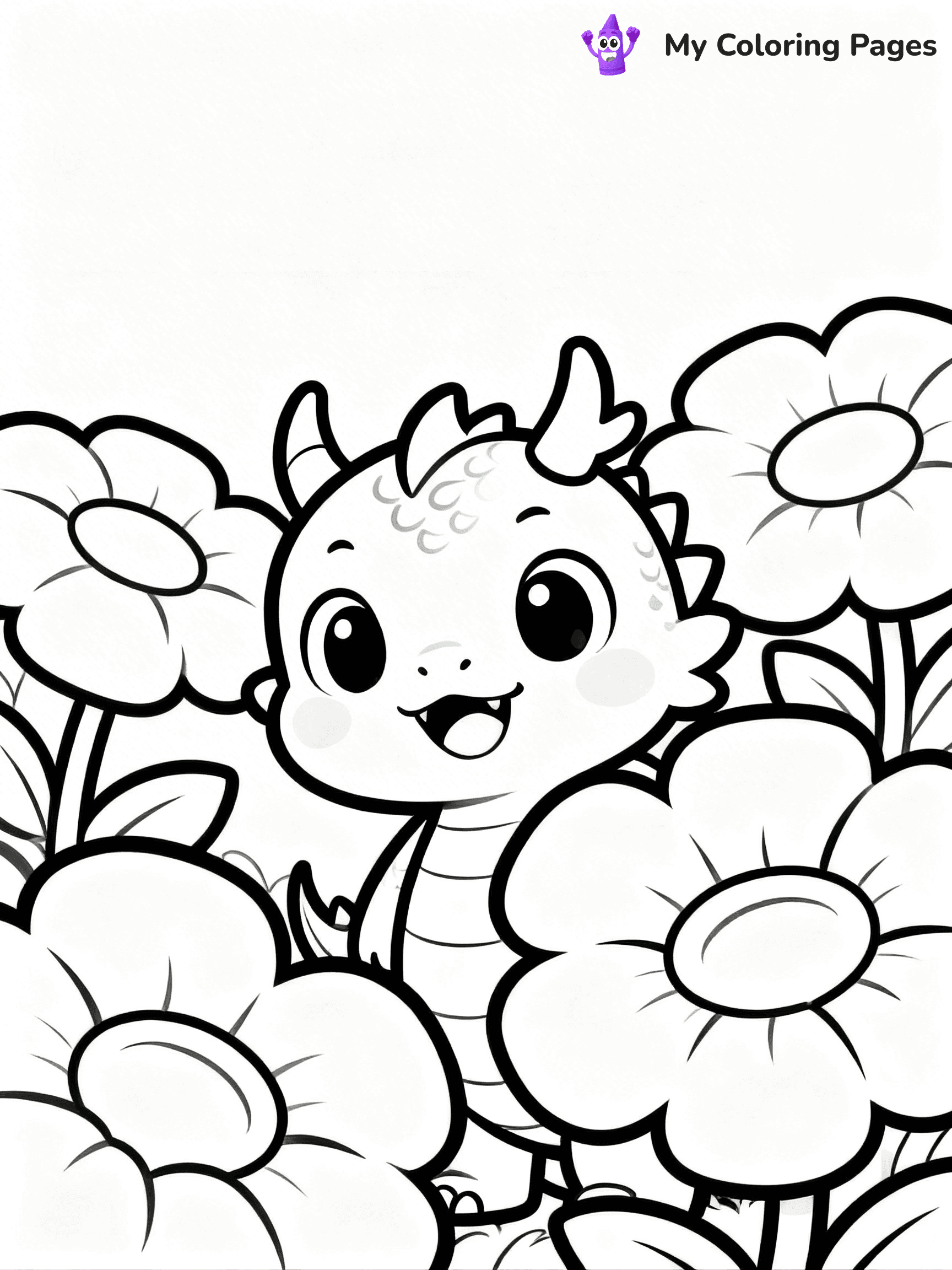 Baby Dragon Coloring Pages - 16