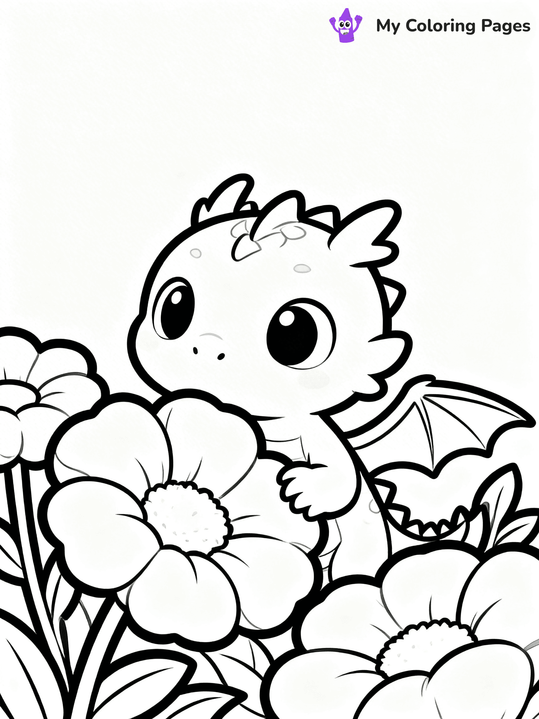 Baby Dragon Coloring Pages - 15