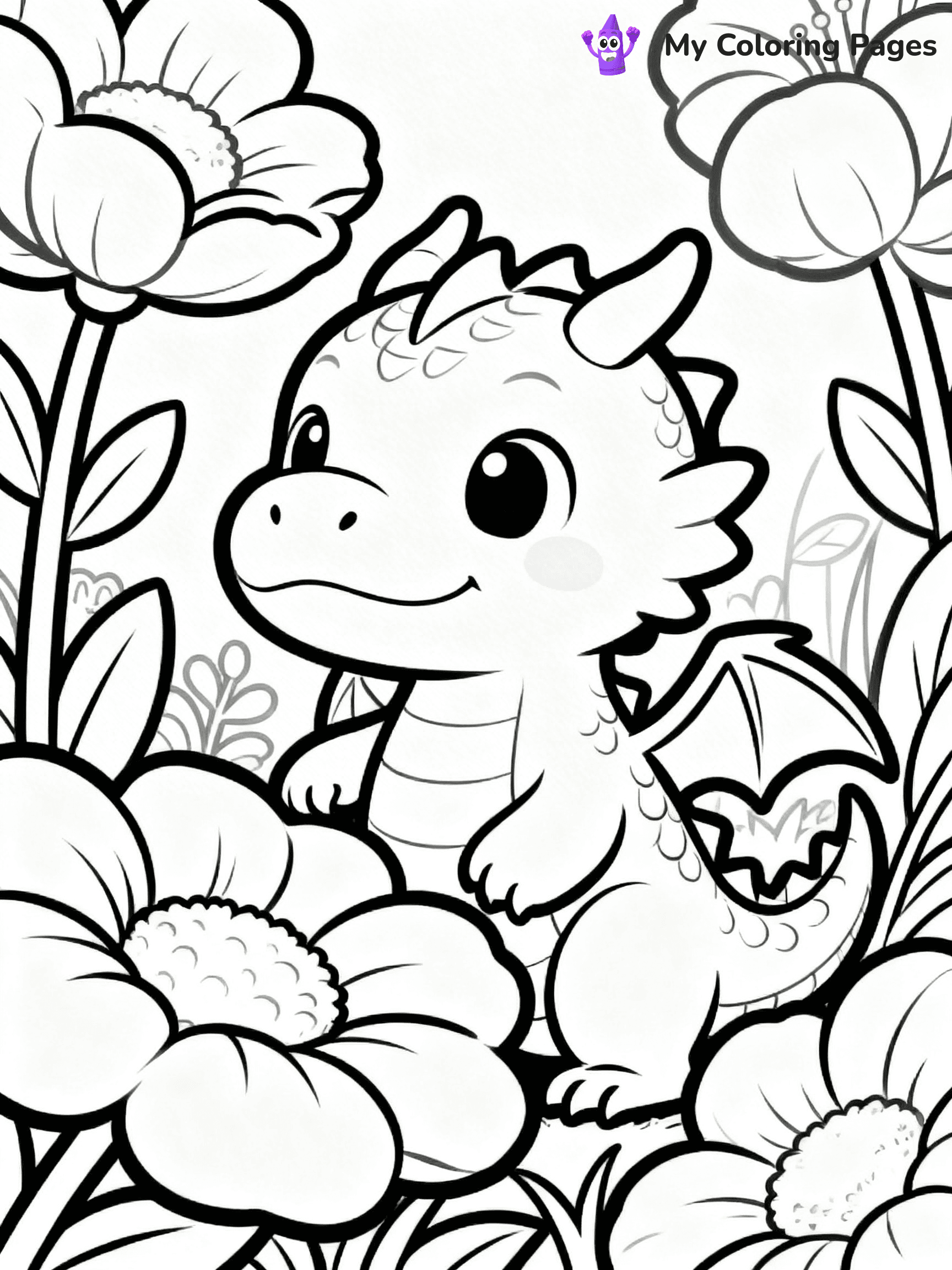 Baby Dragon Coloring Pages - 14