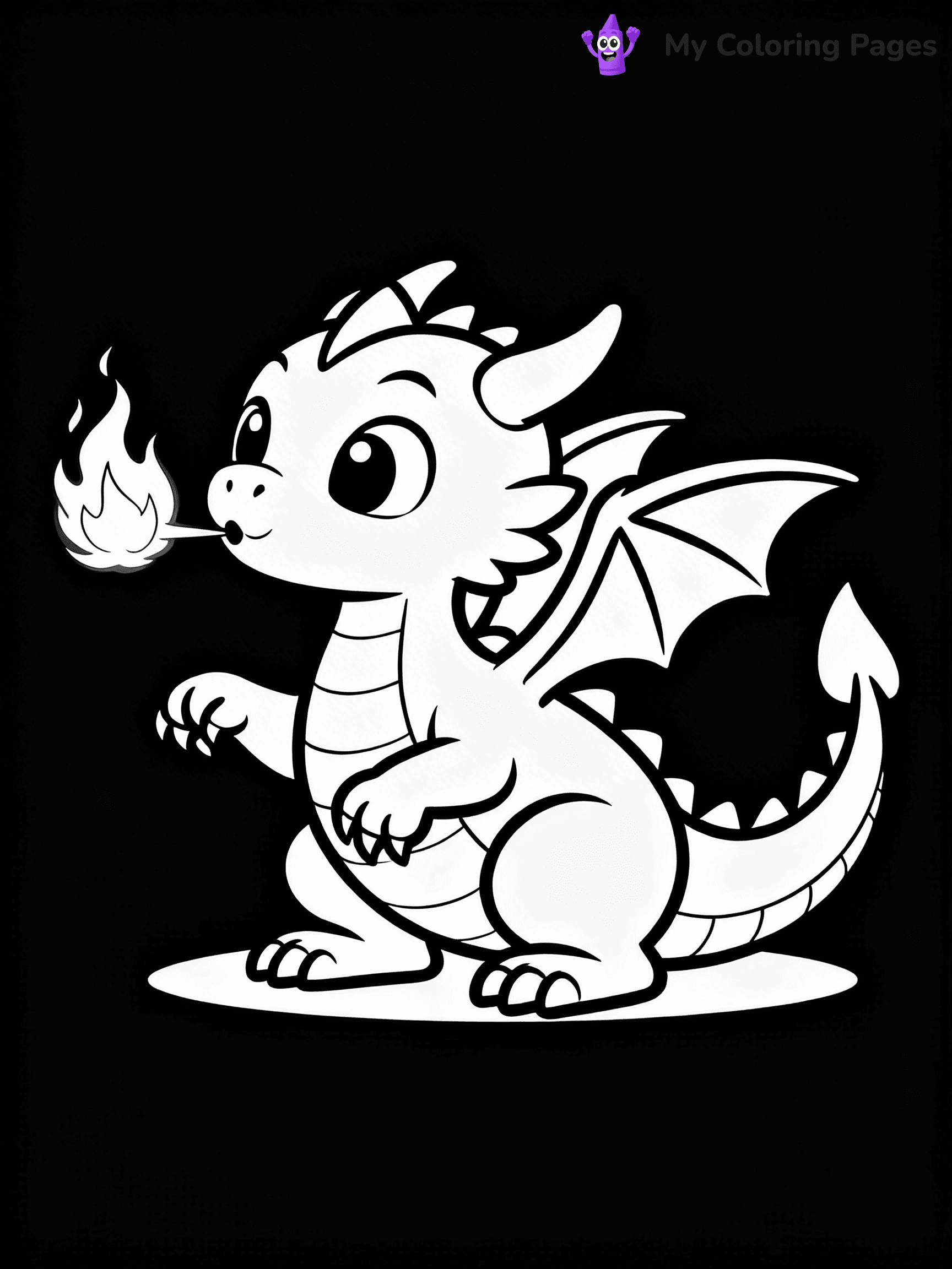 Baby Dragon Coloring Pages - 13