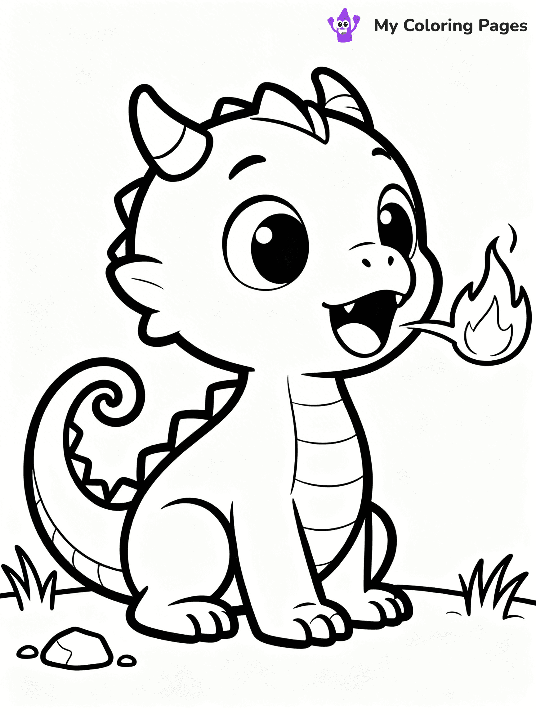 Baby Dragon Coloring Pages - 10