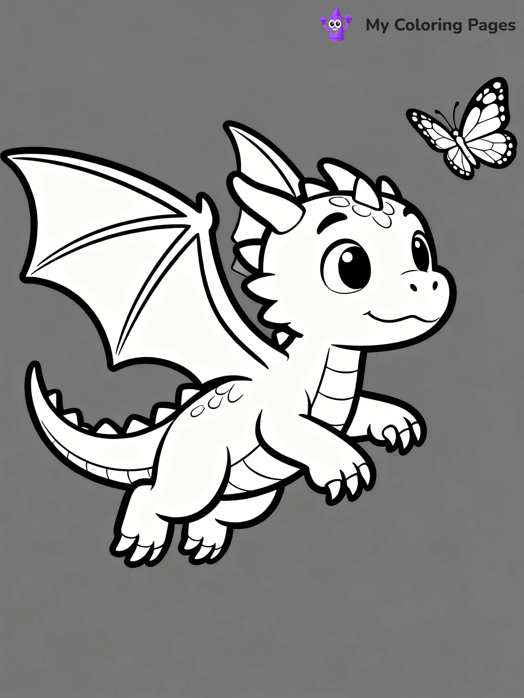 Baby Dragon Coloring Pages - 6