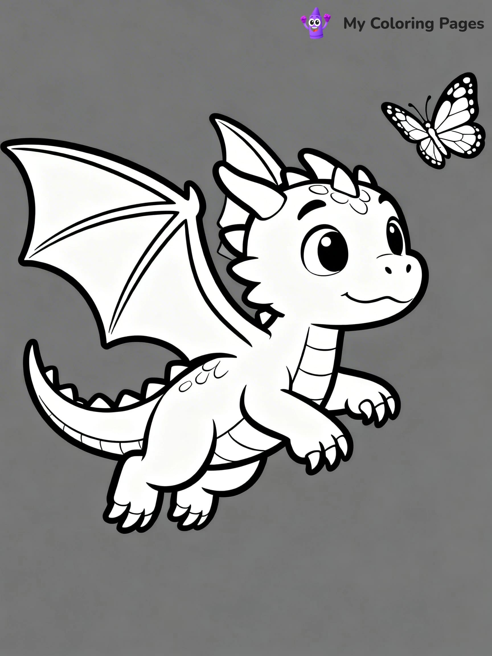 Baby Dragon Coloring Pages - 6