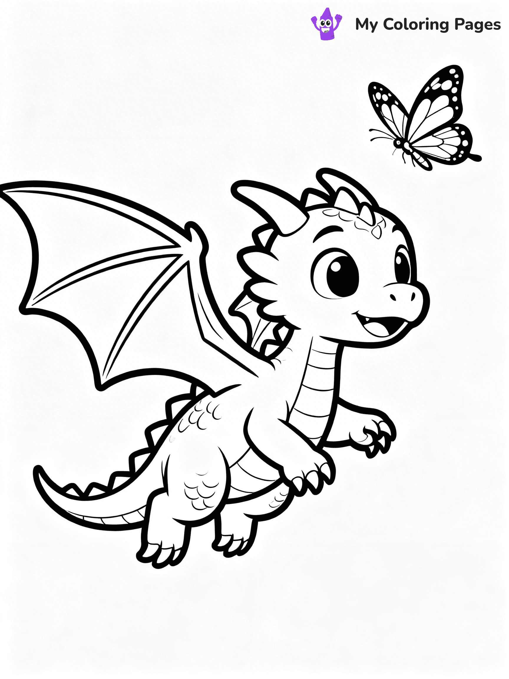 Baby Dragon Coloring Pages - 5