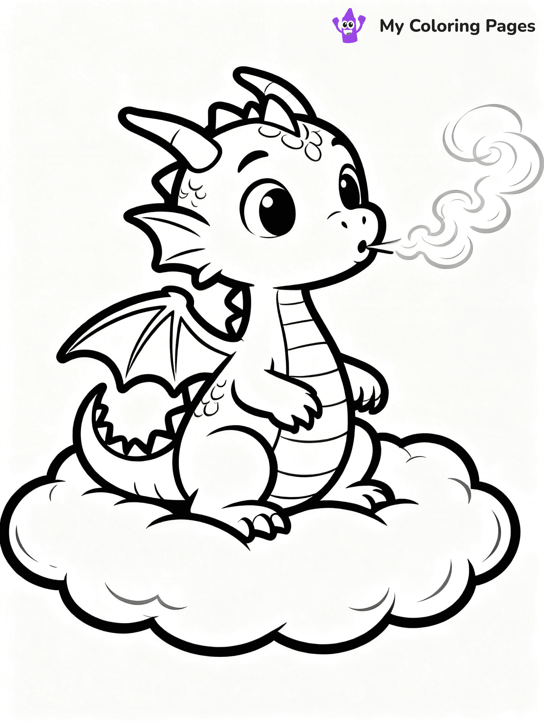 Baby Dragon Coloring Pages - 3