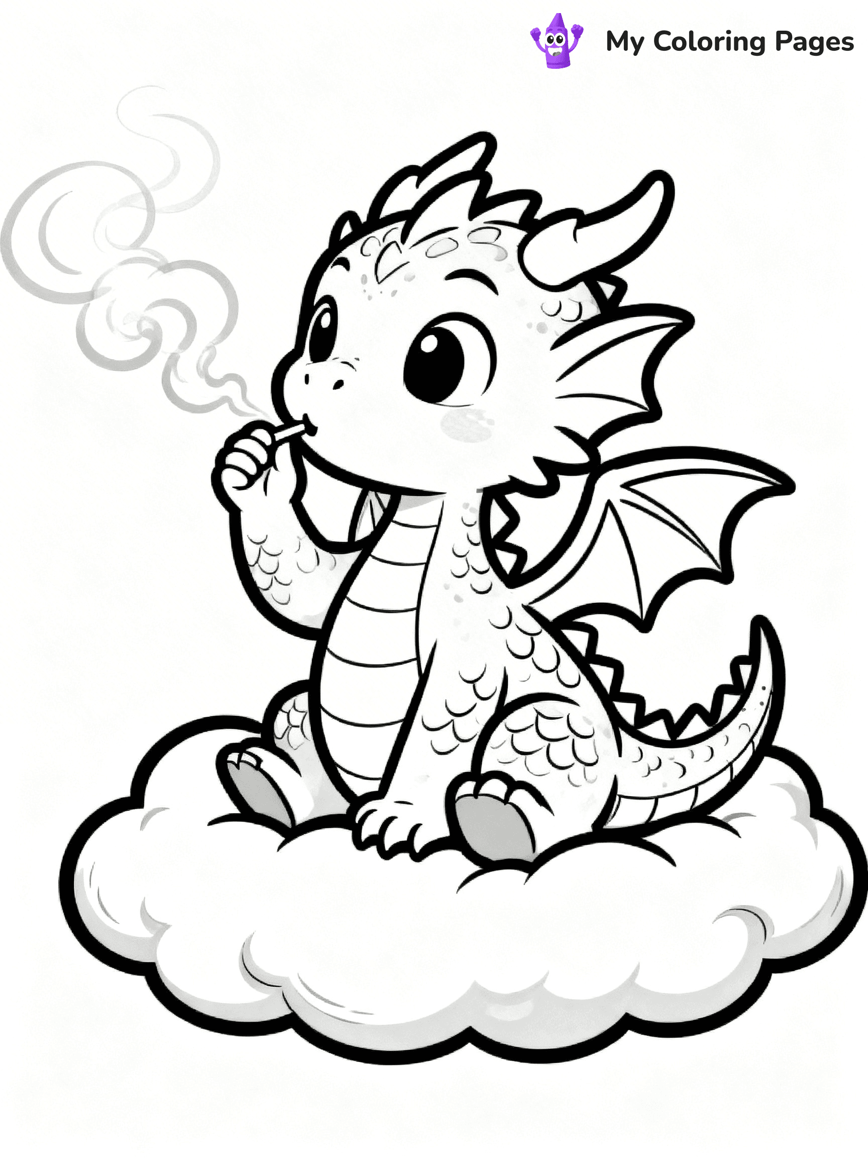 Baby Dragon Coloring Pages - 2