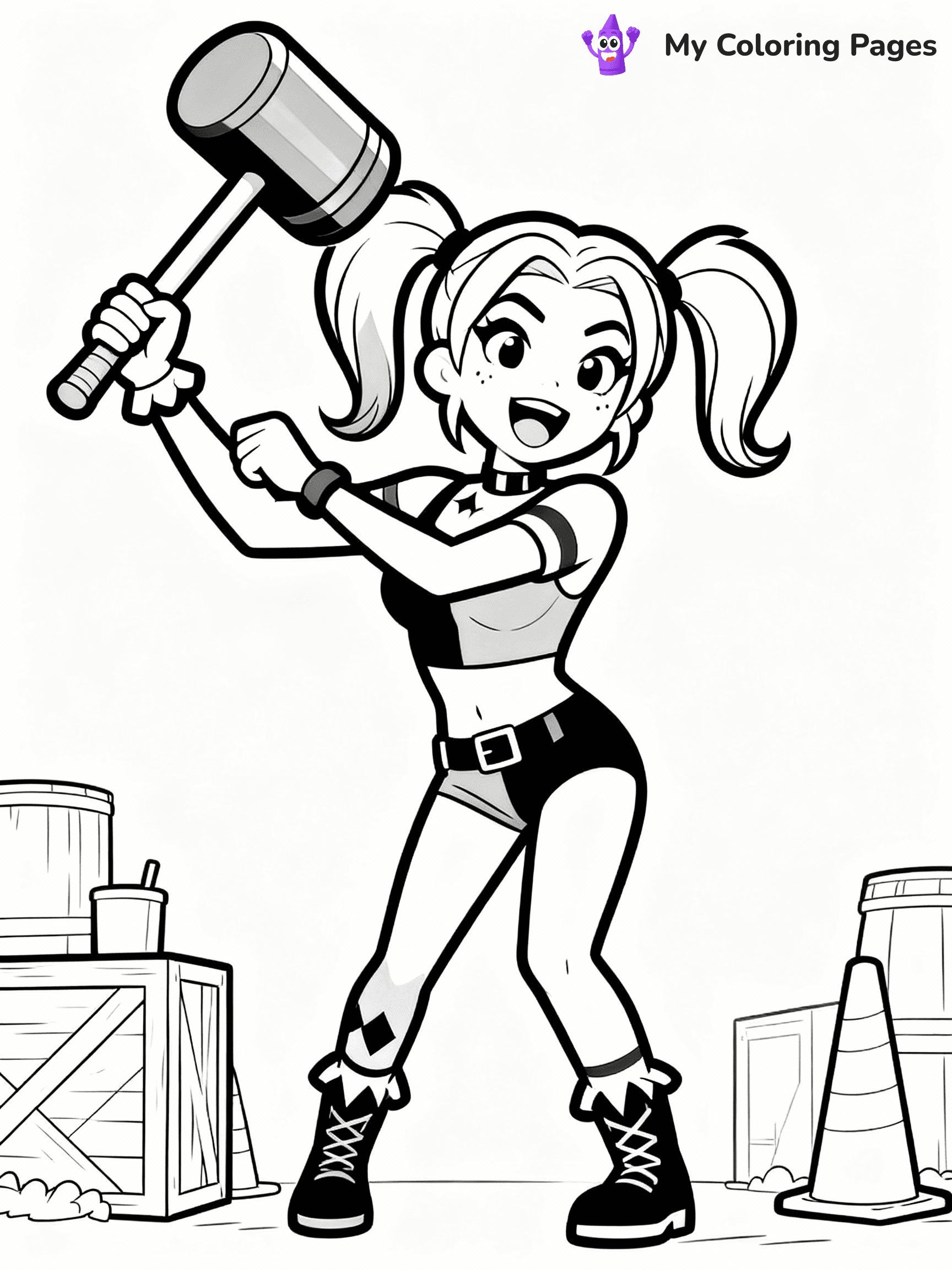 Harley Quinn Coloring Pages - 16