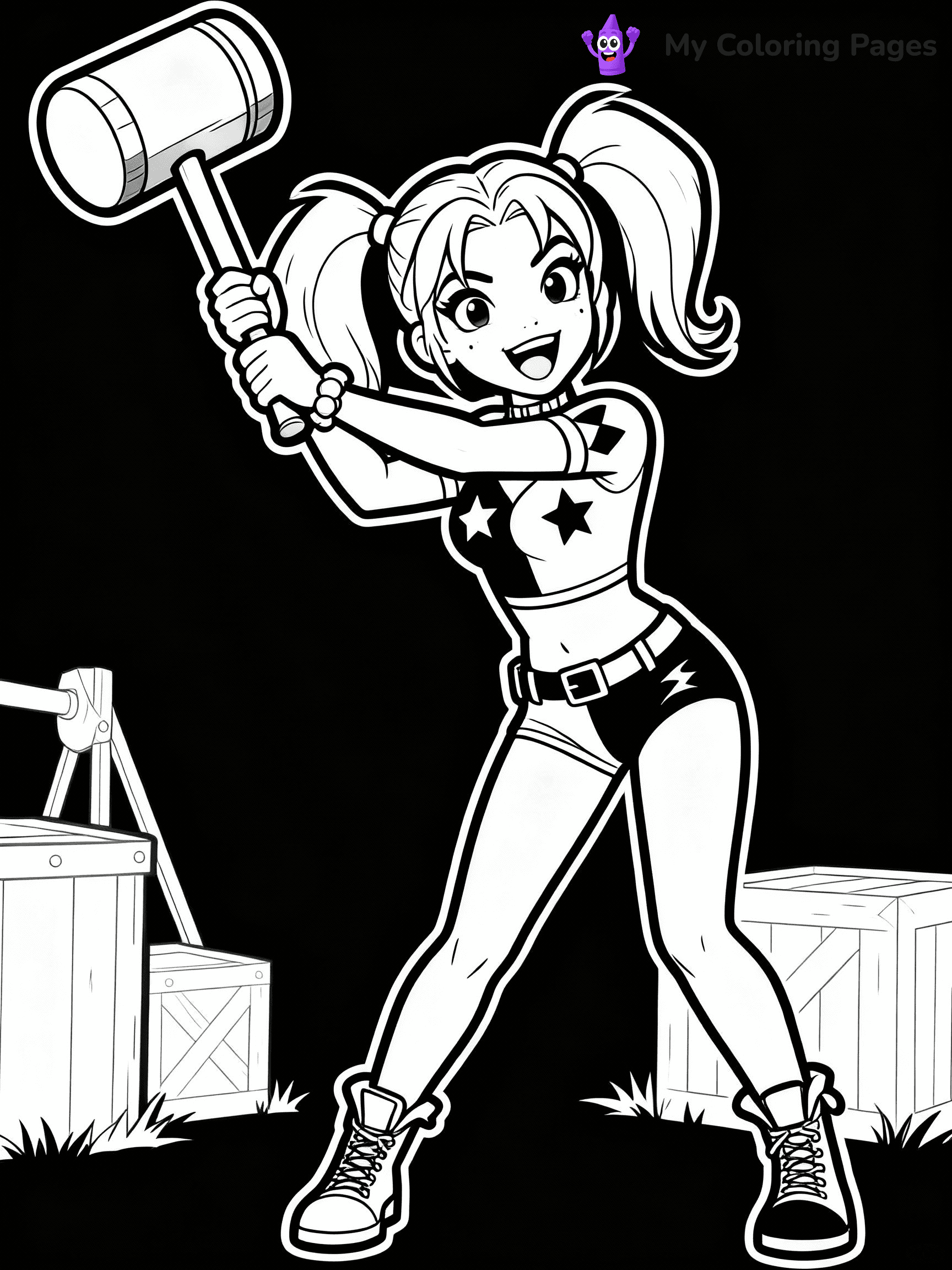 Harley Quinn Coloring Pages - 14