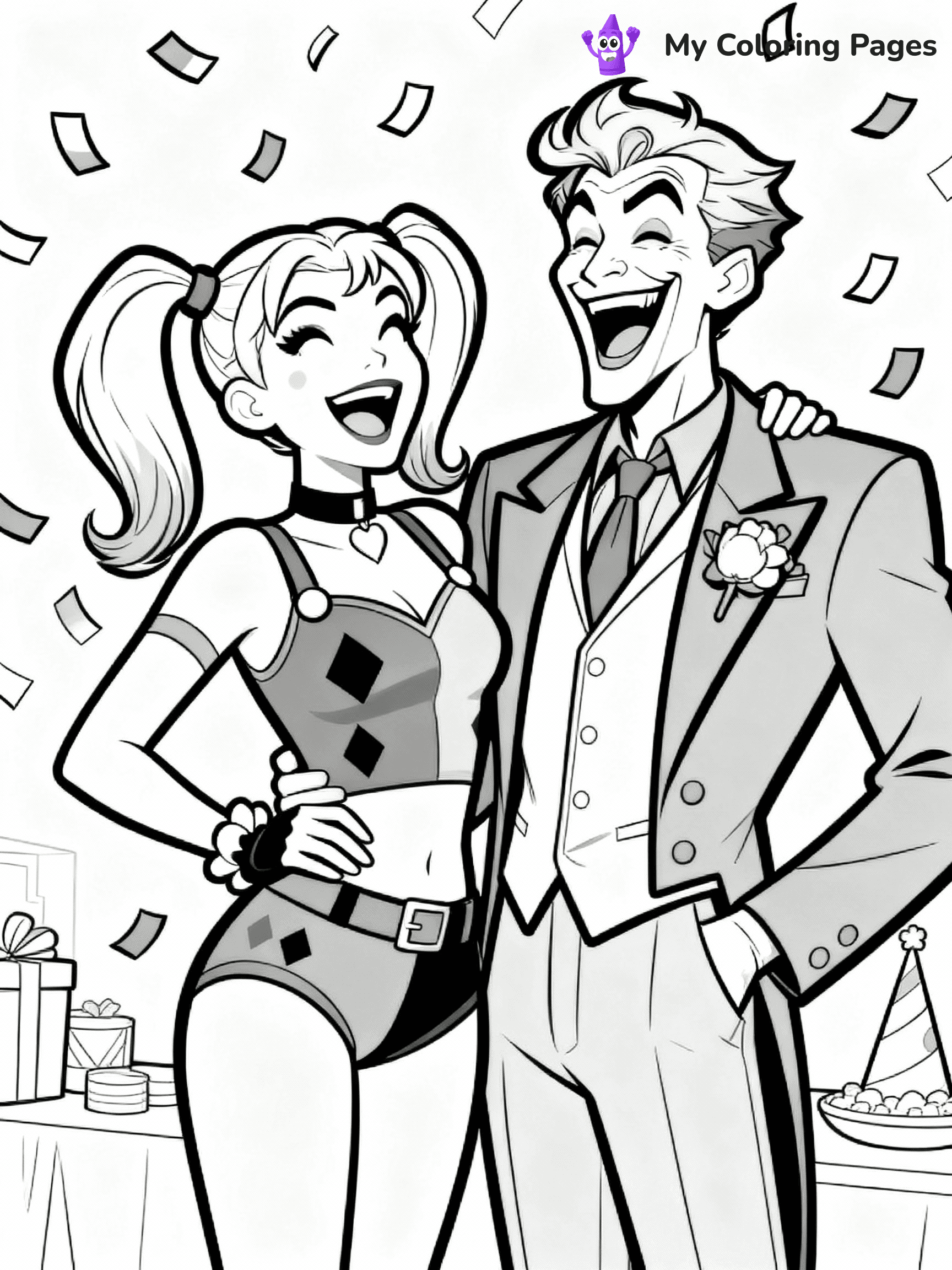 Harley Quinn Coloring Pages - 8