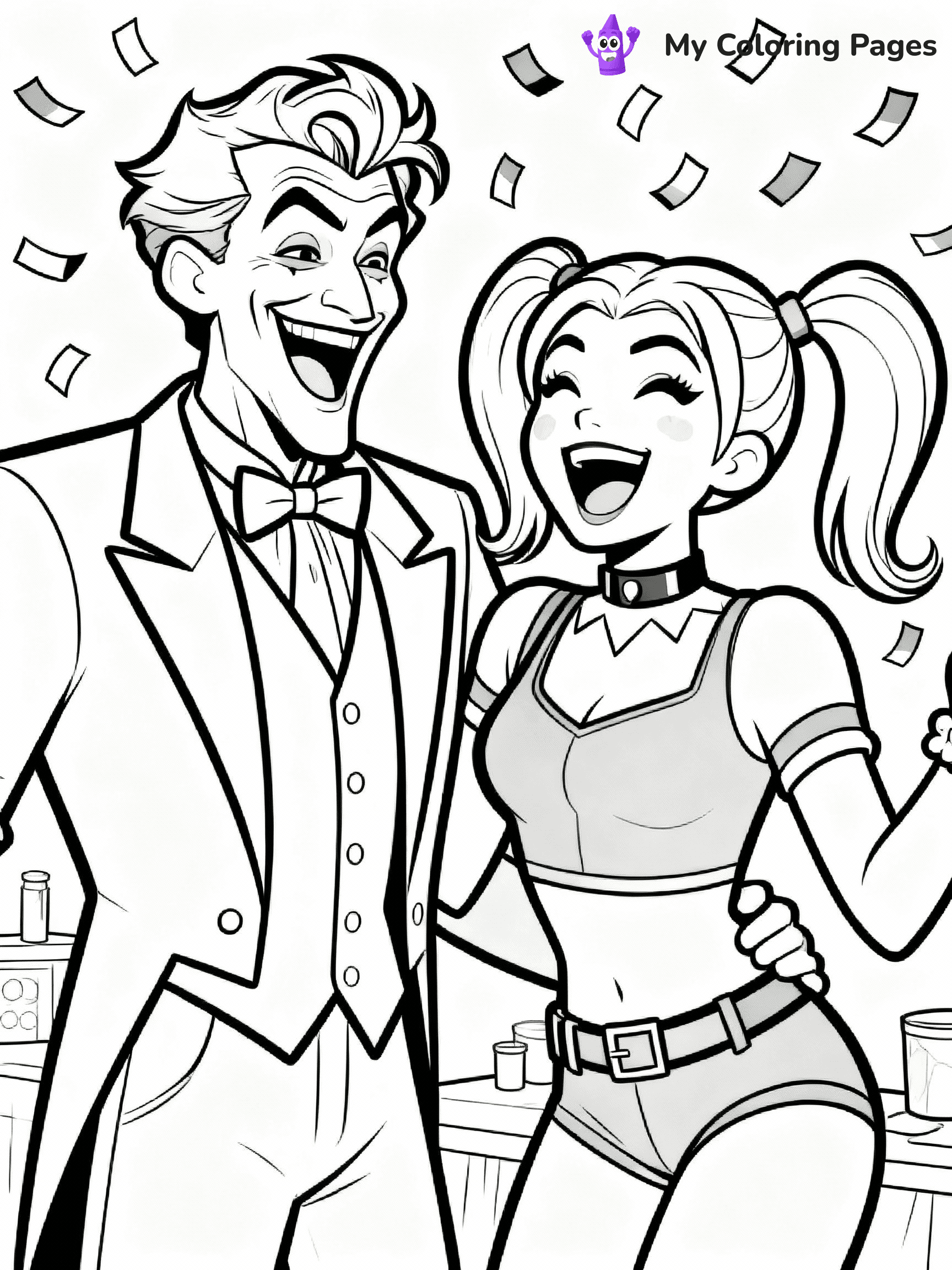 Harley Quinn Coloring Pages - 7