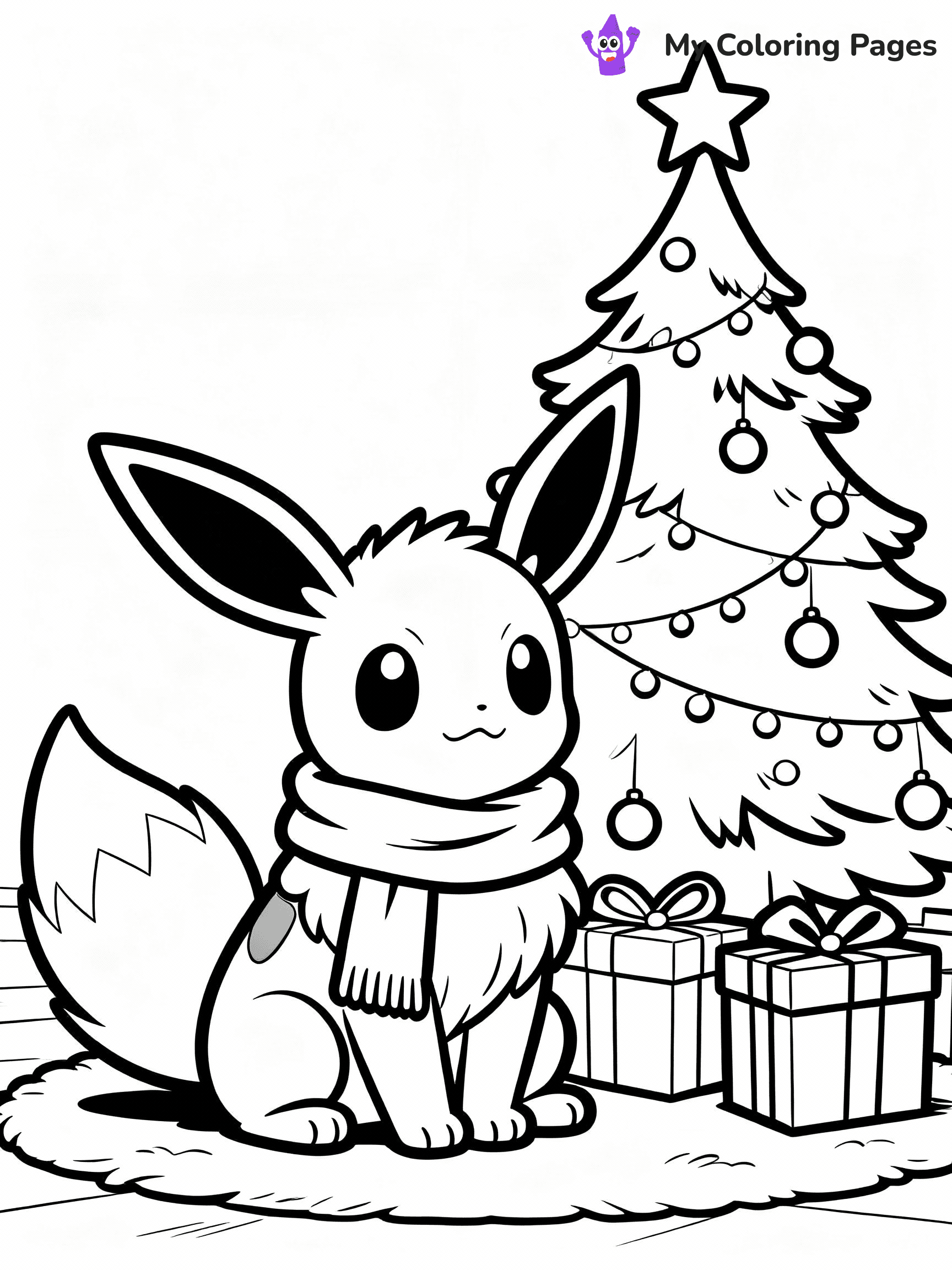 Pokemon Christmas Coloring Pages - 26