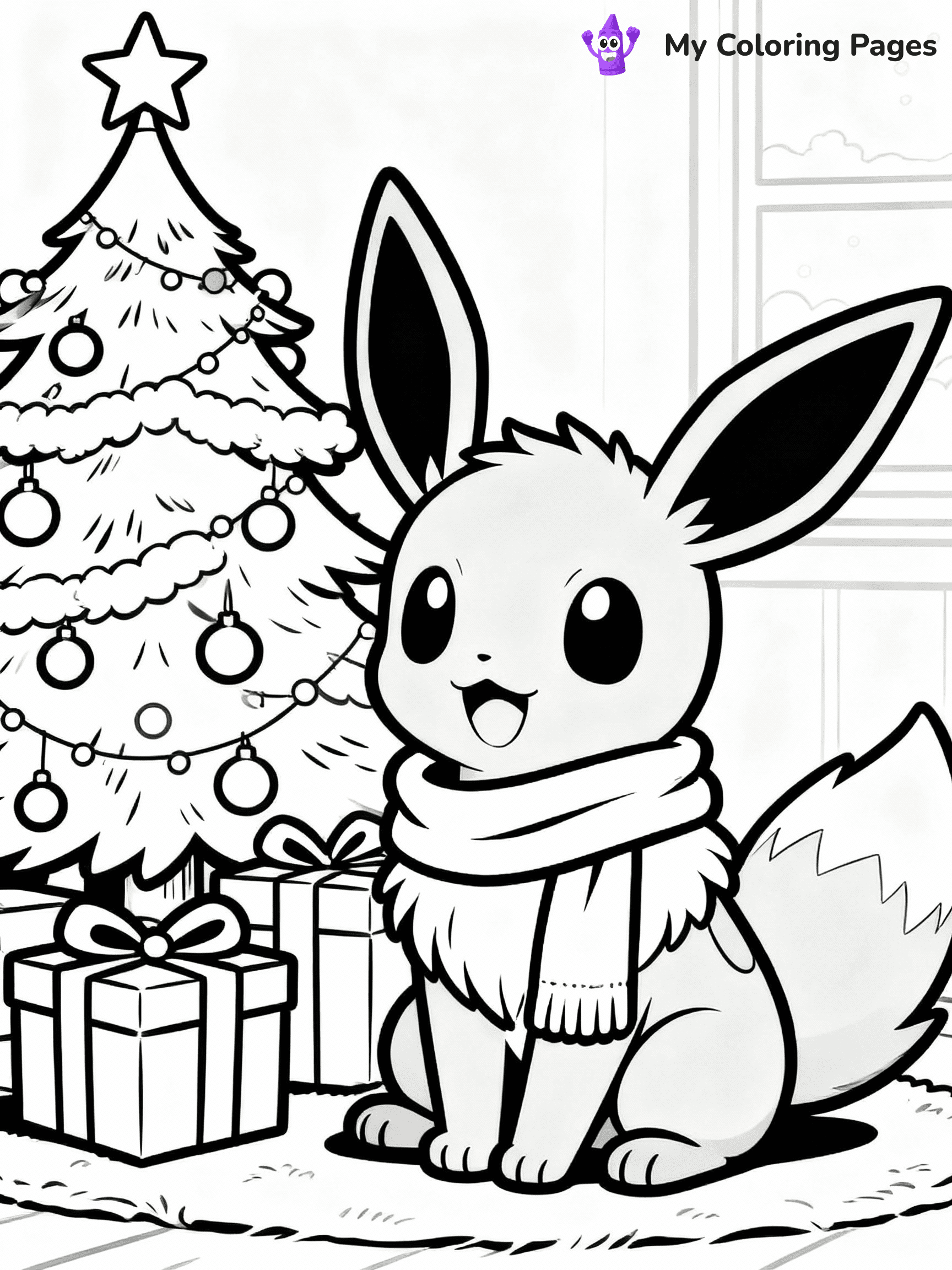 Pokemon Christmas Coloring Pages - 24