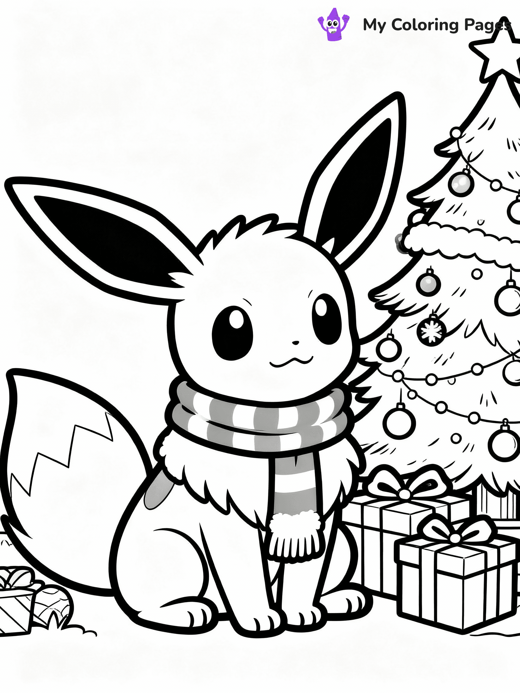 Pokemon Christmas Coloring Pages - 23