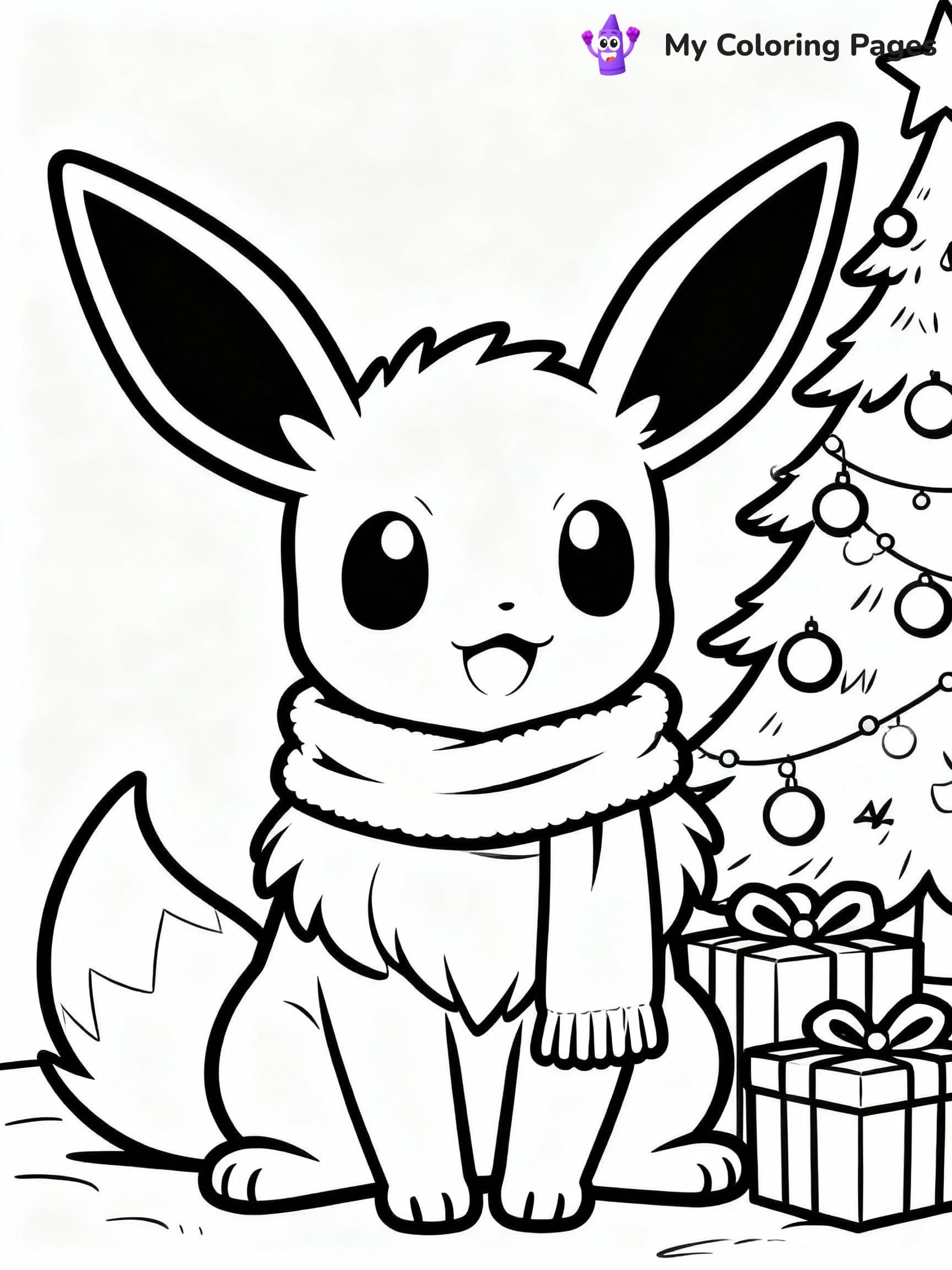 Pokemon Christmas Coloring Pages - 22