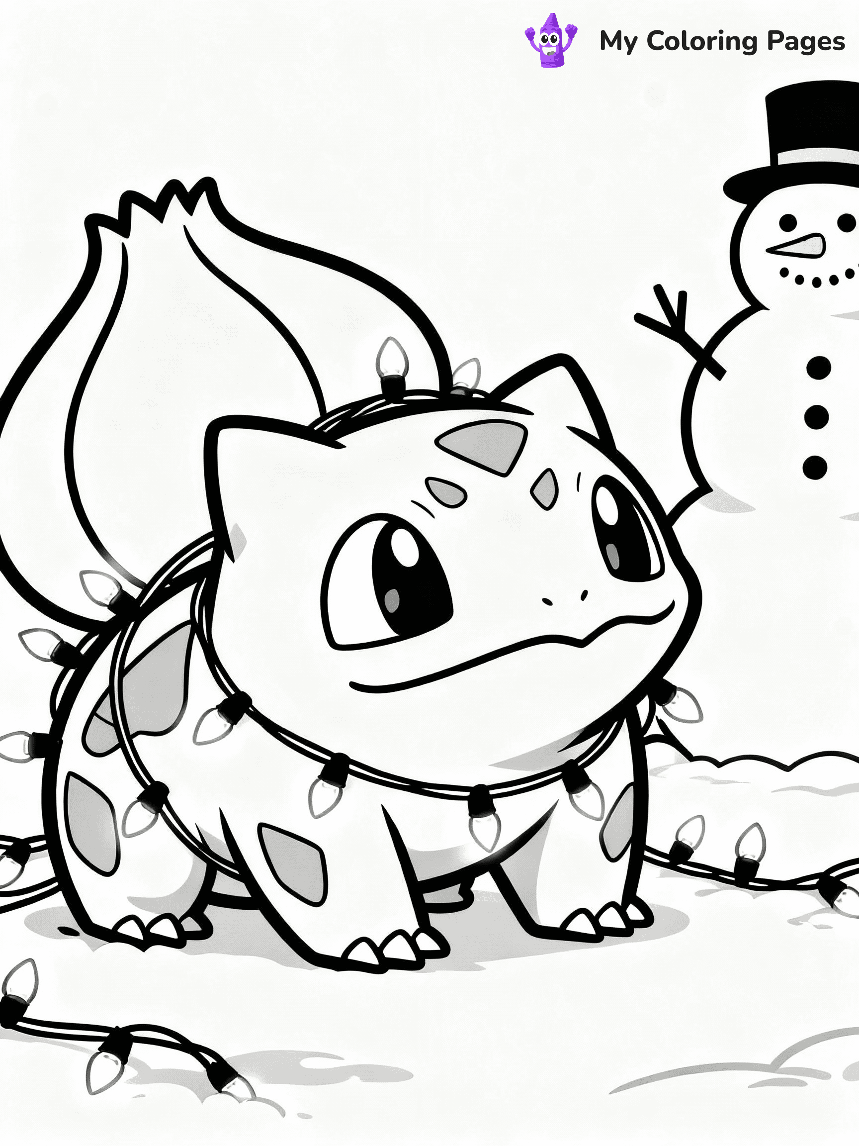 Pokemon Christmas Coloring Pages - 20