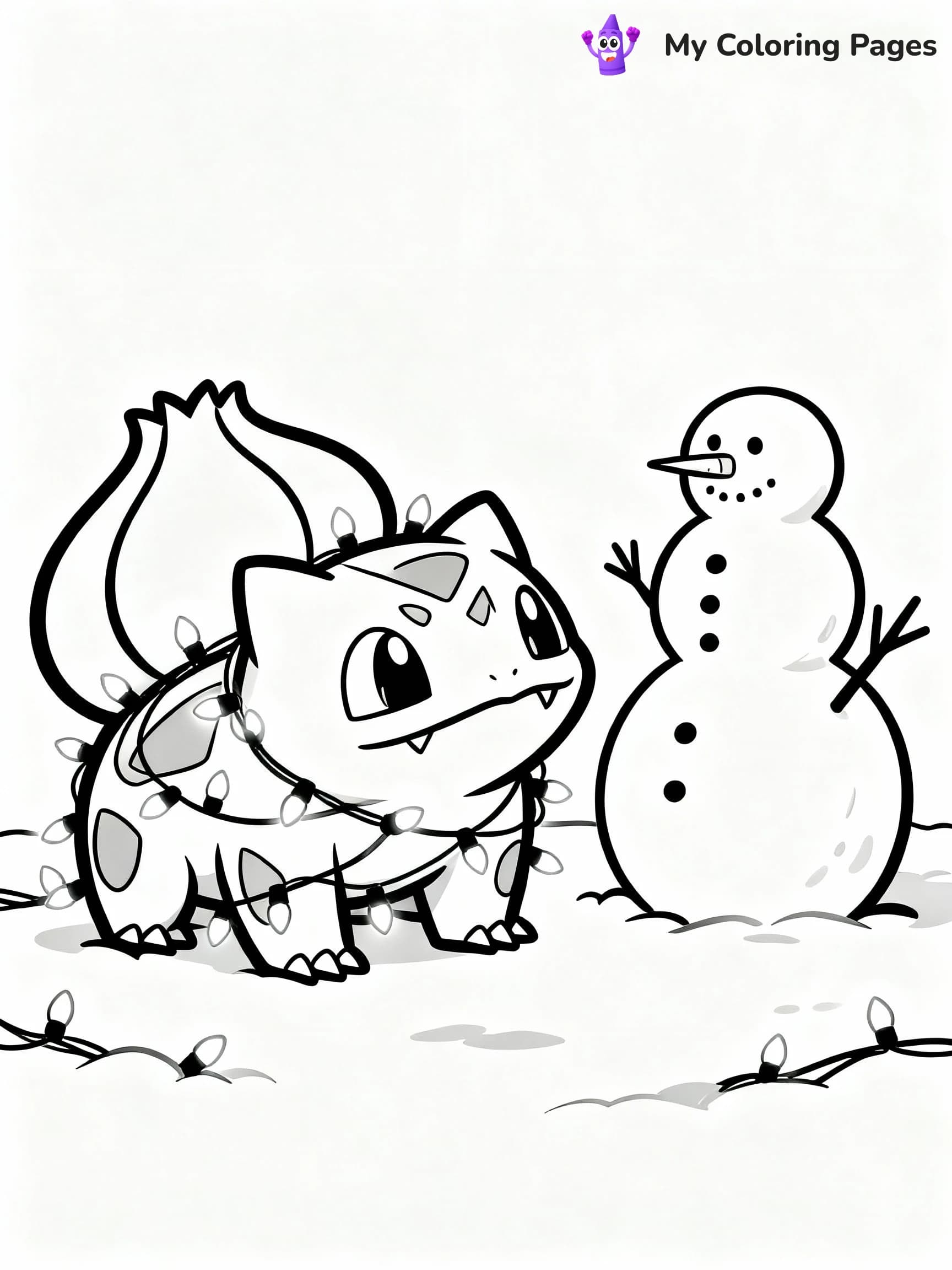 Pokemon Christmas Coloring Pages - 18
