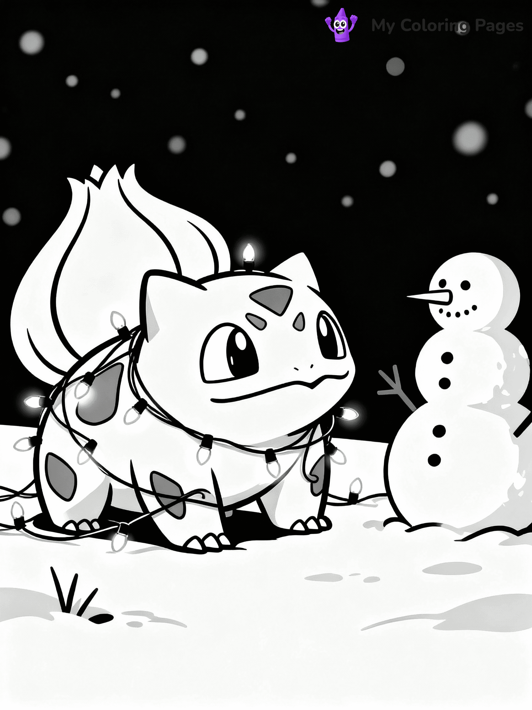 Pokemon Christmas Coloring Pages - 16