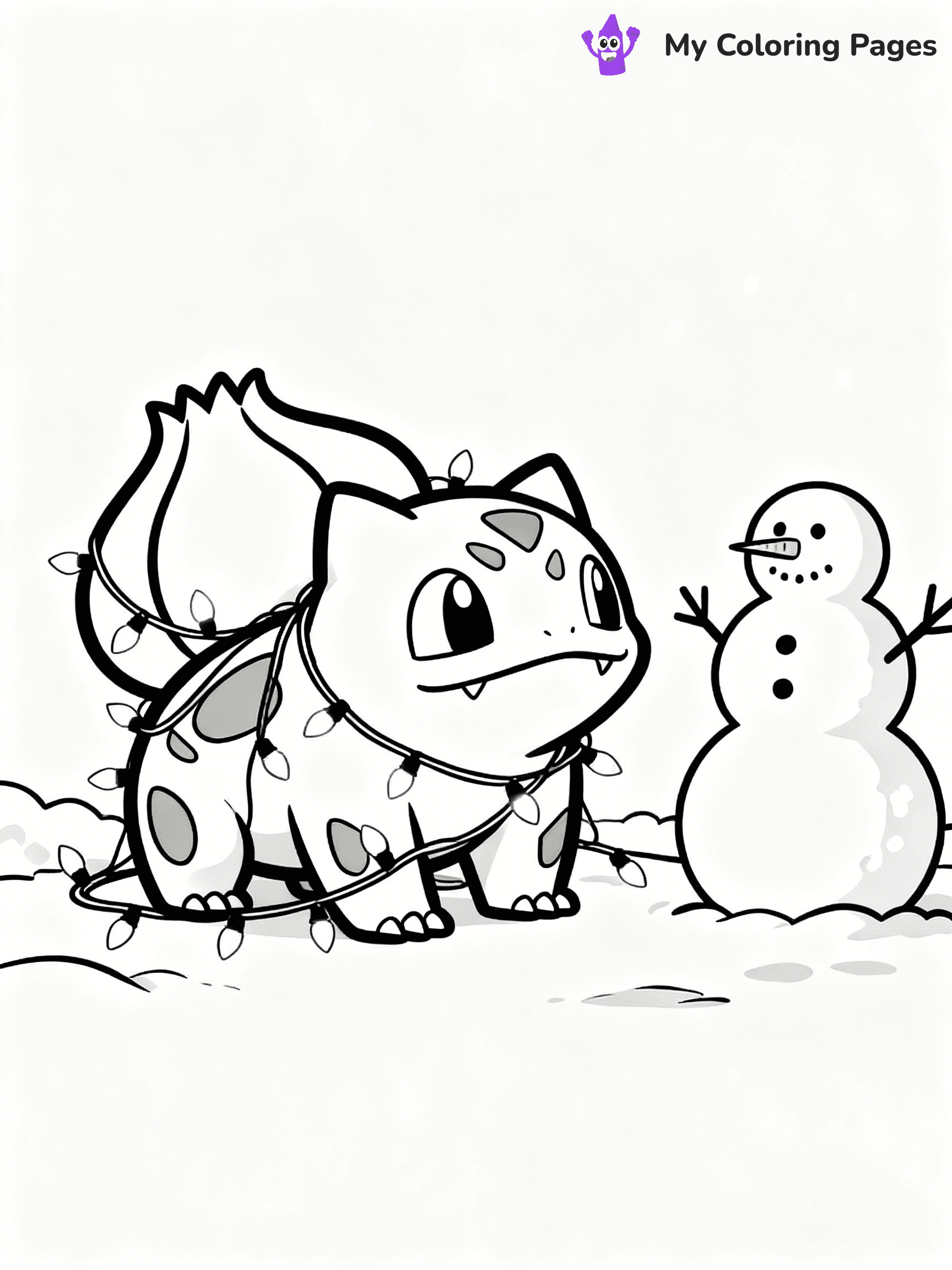 Pokemon Christmas Coloring Pages - 15