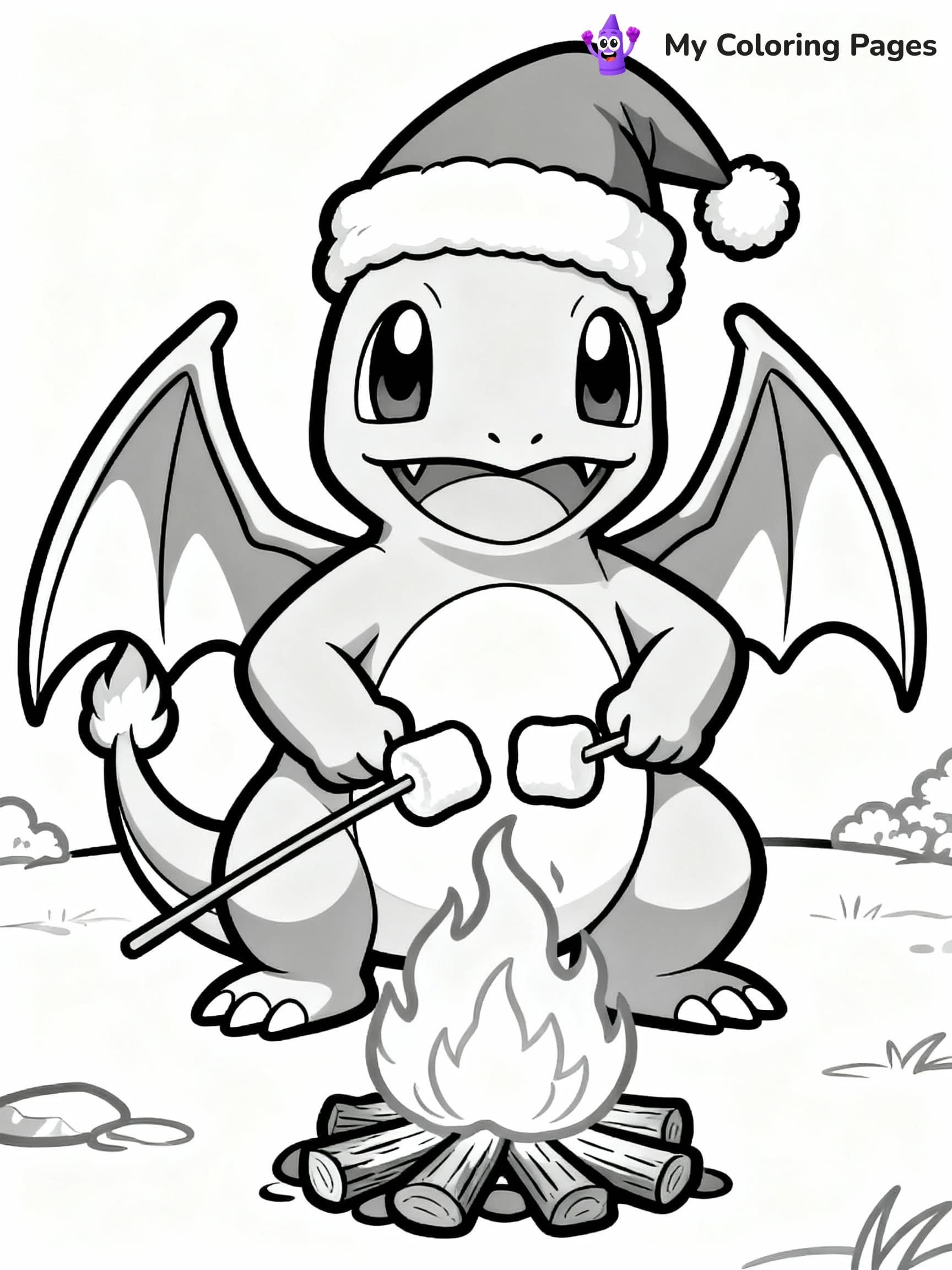 Pokemon Christmas Coloring Pages - 14