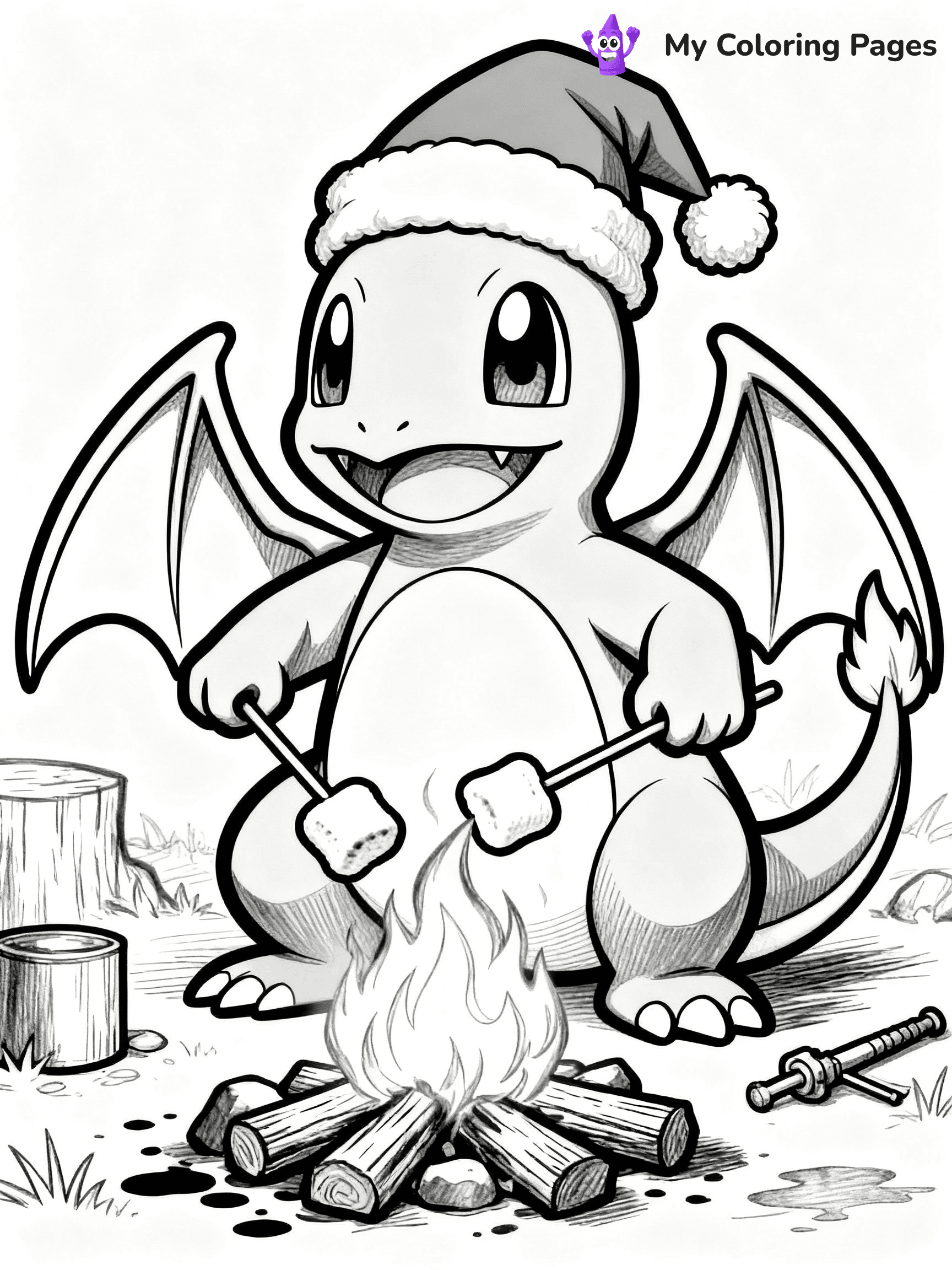 Pokemon Christmas Coloring Pages - 12