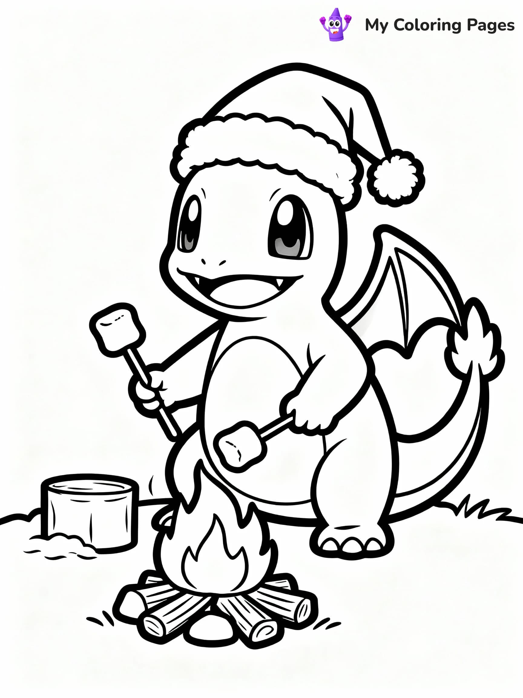 Pokemon Christmas Coloring Pages - 8