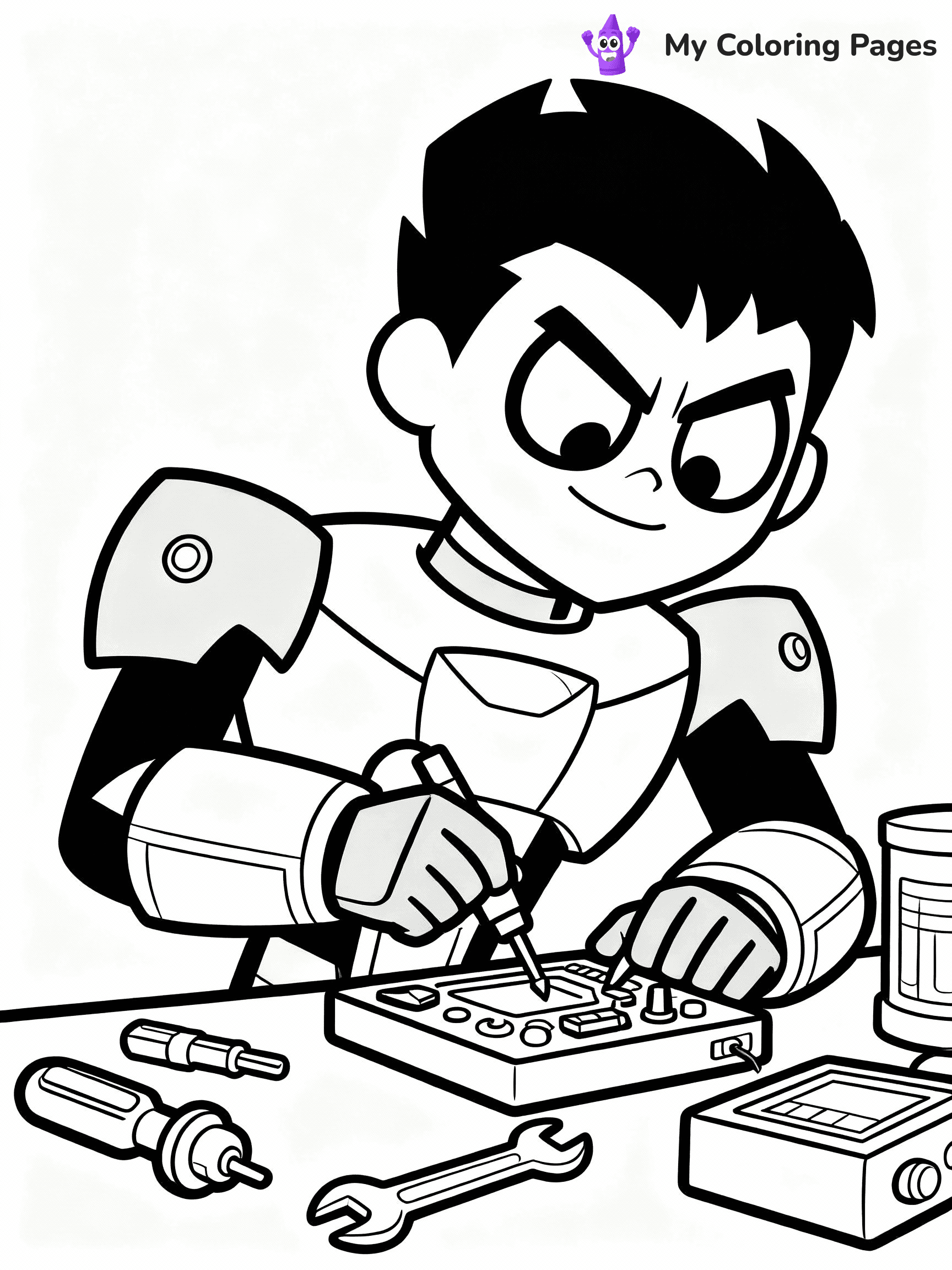 Teen Titans Coloring Pages - 37