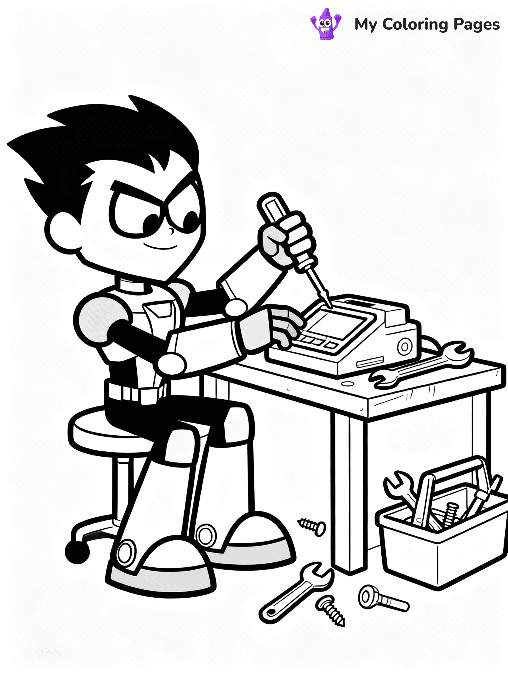 Teen Titans Coloring Pages - 35