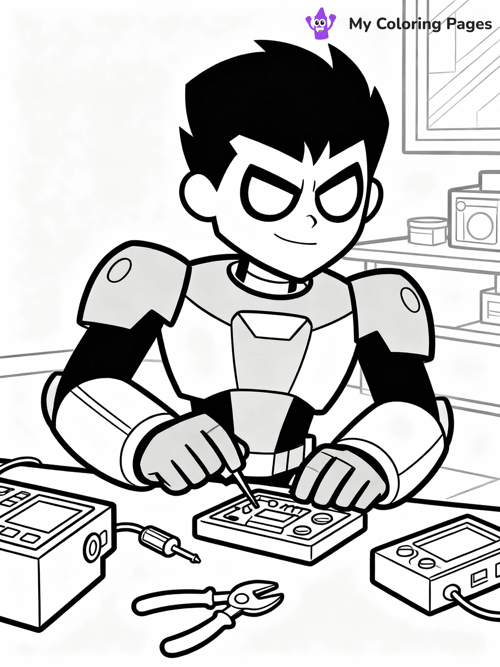 Teen Titans Coloring Pages - 32