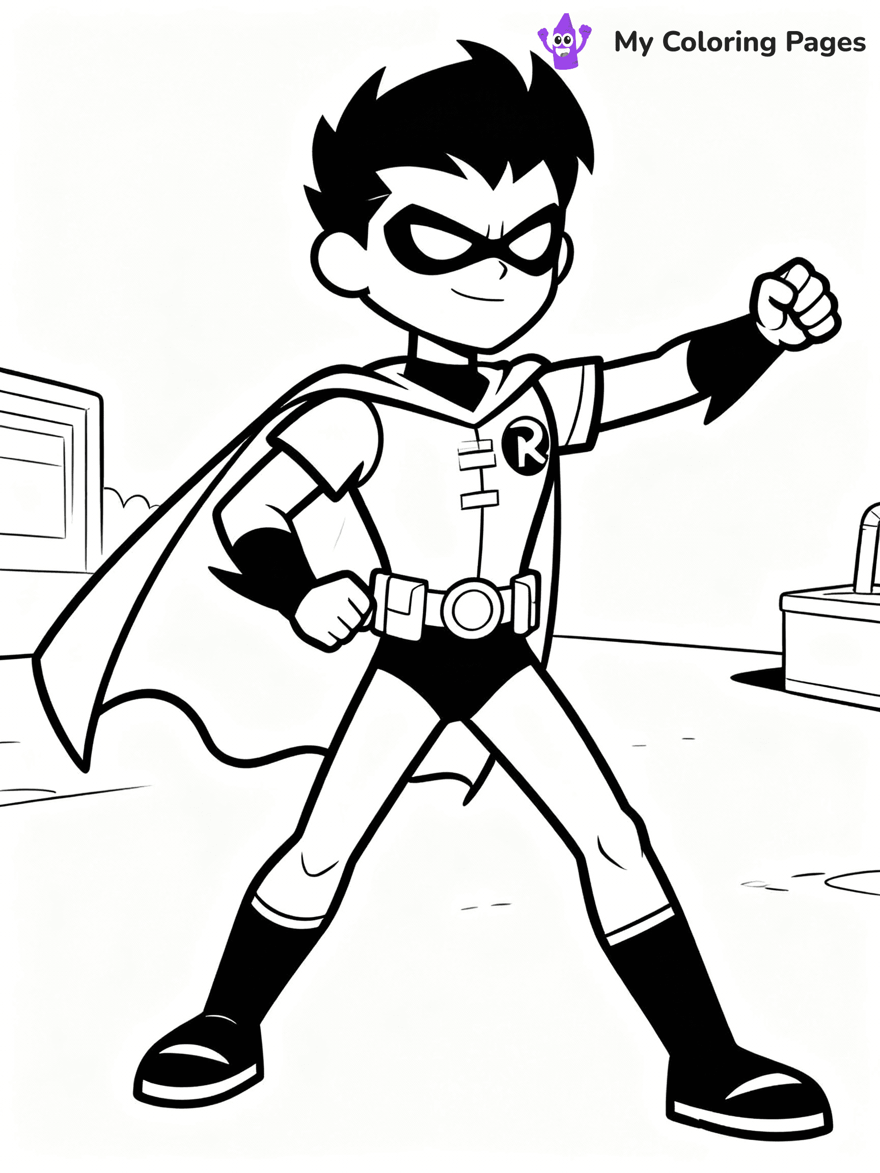 Teen Titans Coloring Pages - 10