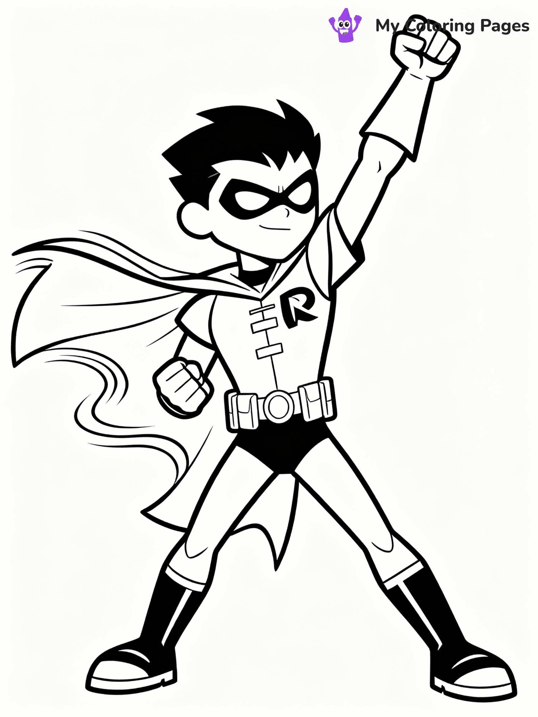 Teen Titans Coloring Pages - 9